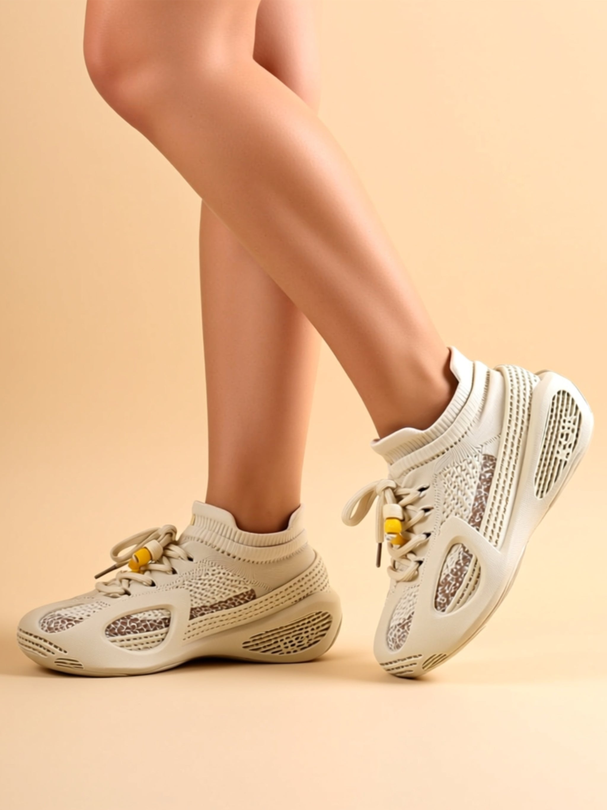 Flat Polyester Sneakers