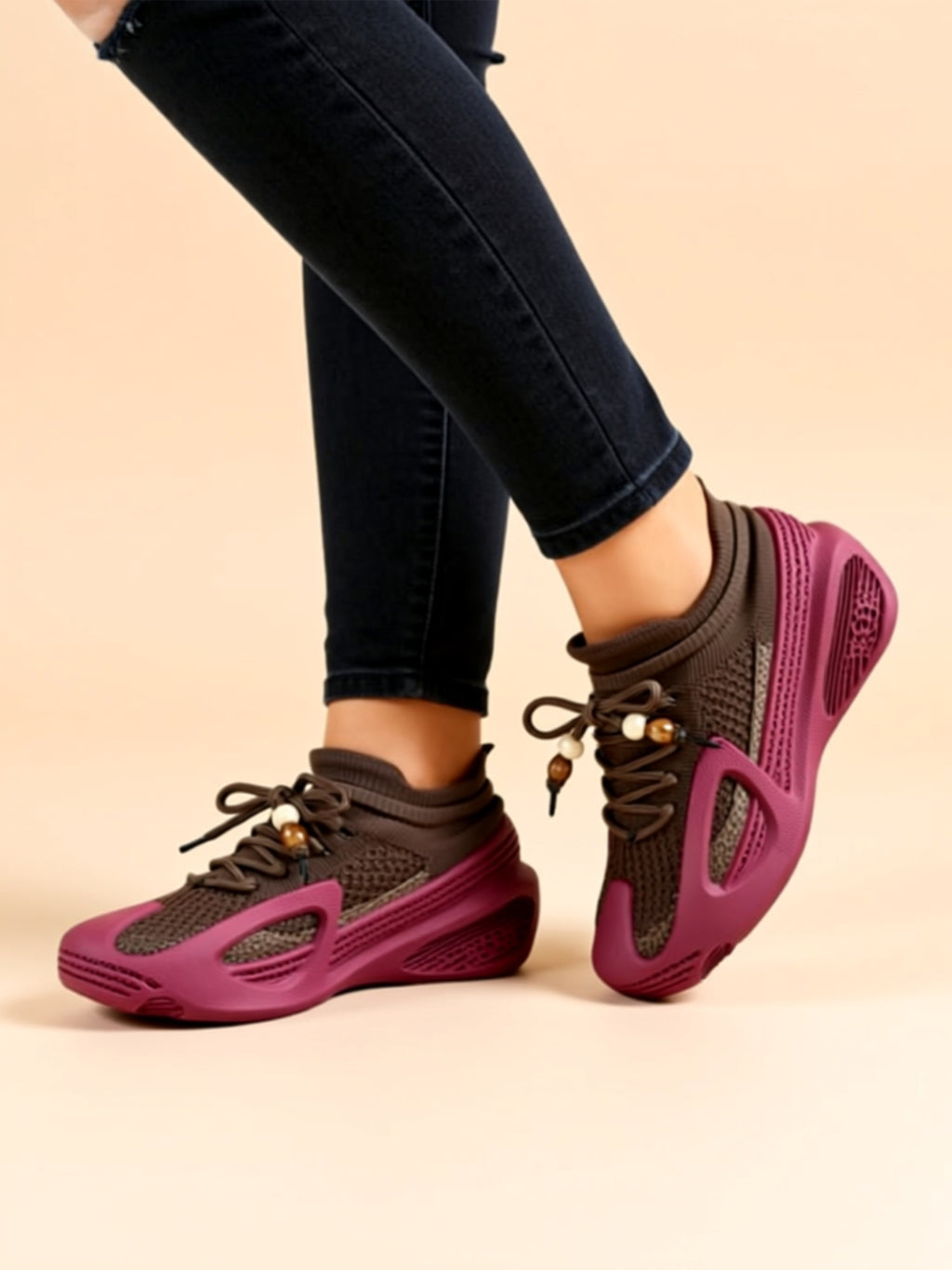 Flat Polyester Sneakers