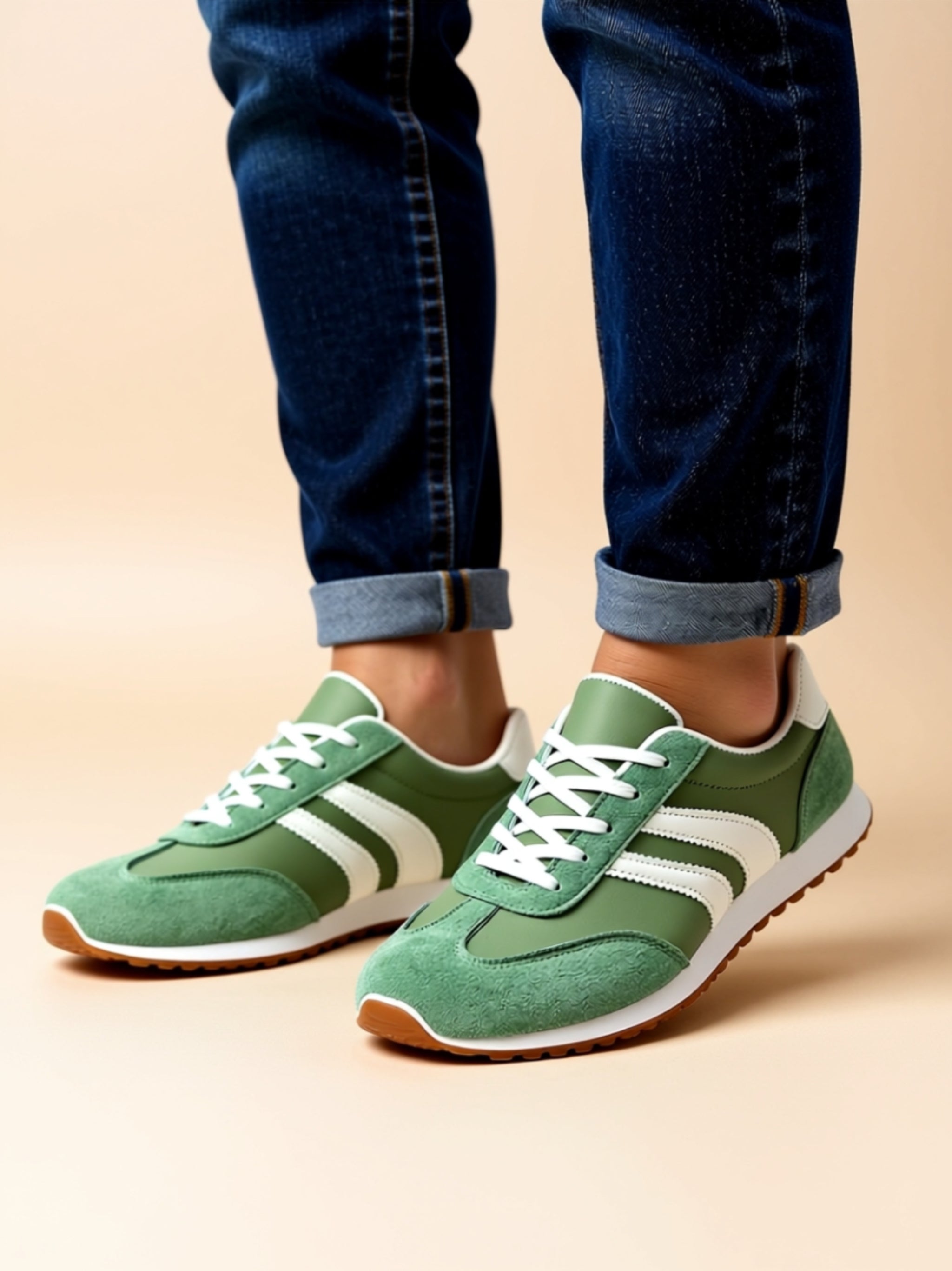 Suede Flat Sneakers