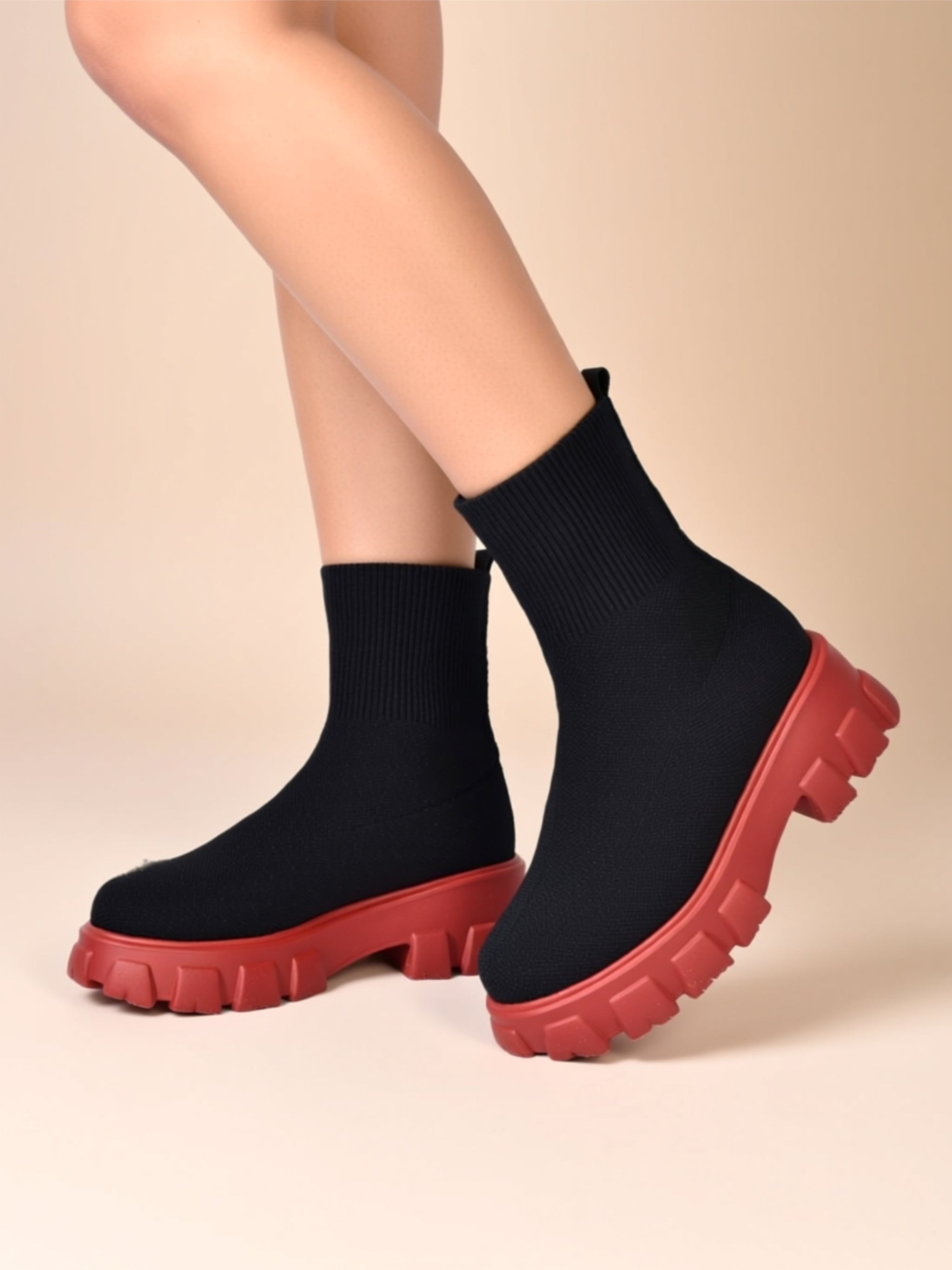 Low‑Heel Mesh Boots