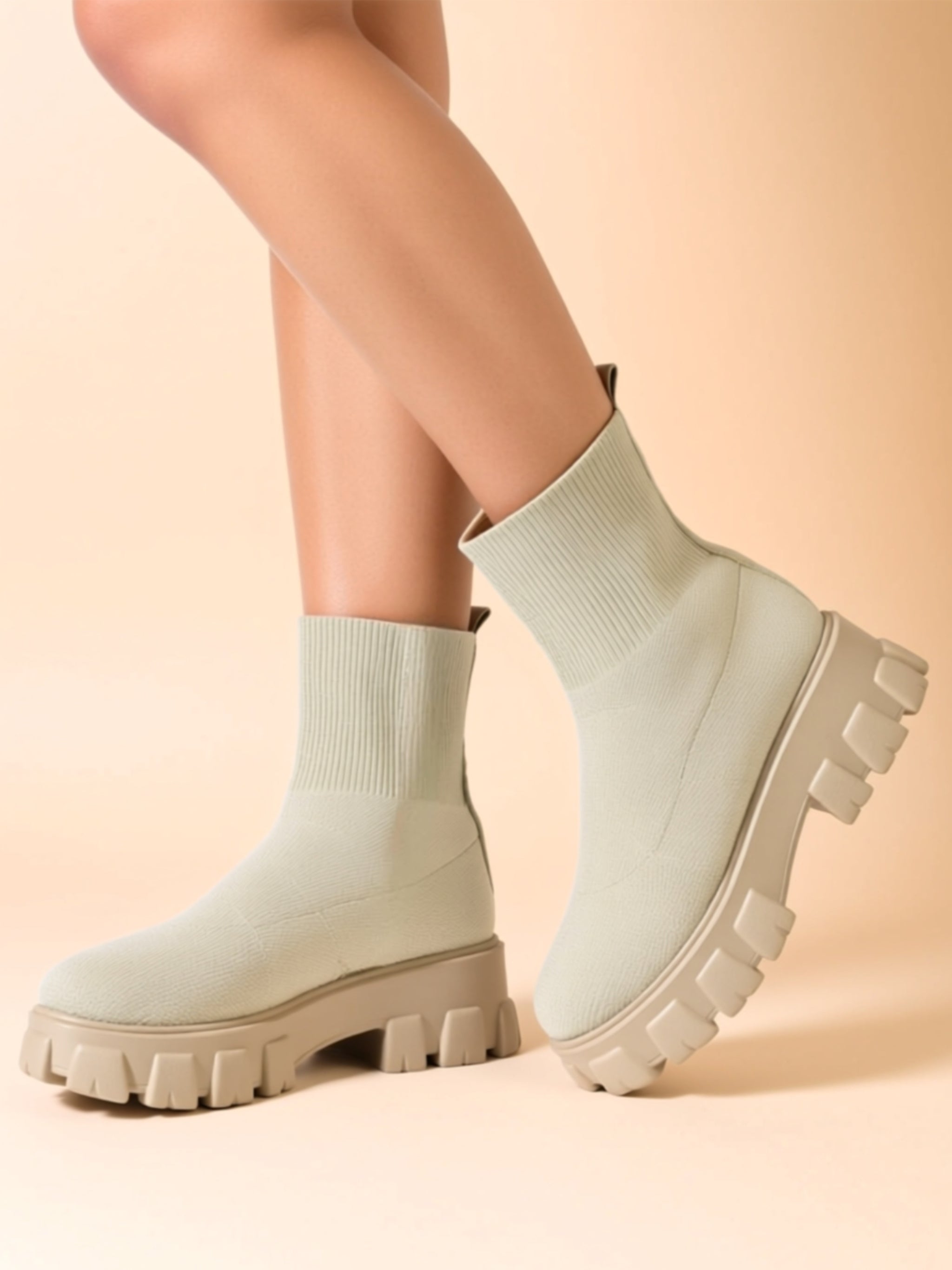 Low‑Heel Mesh Boots