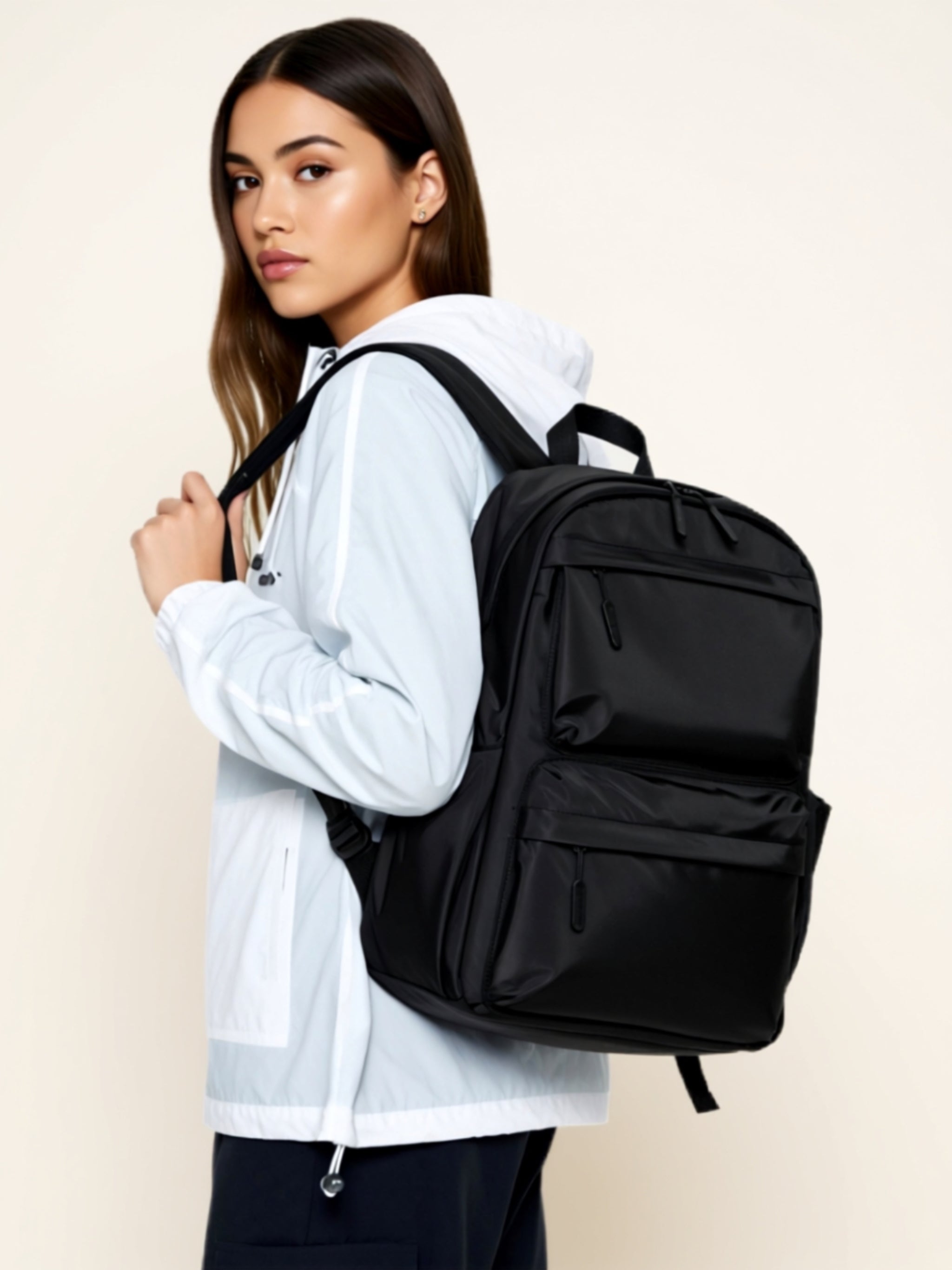 Medium Vegan Leather Backpack
