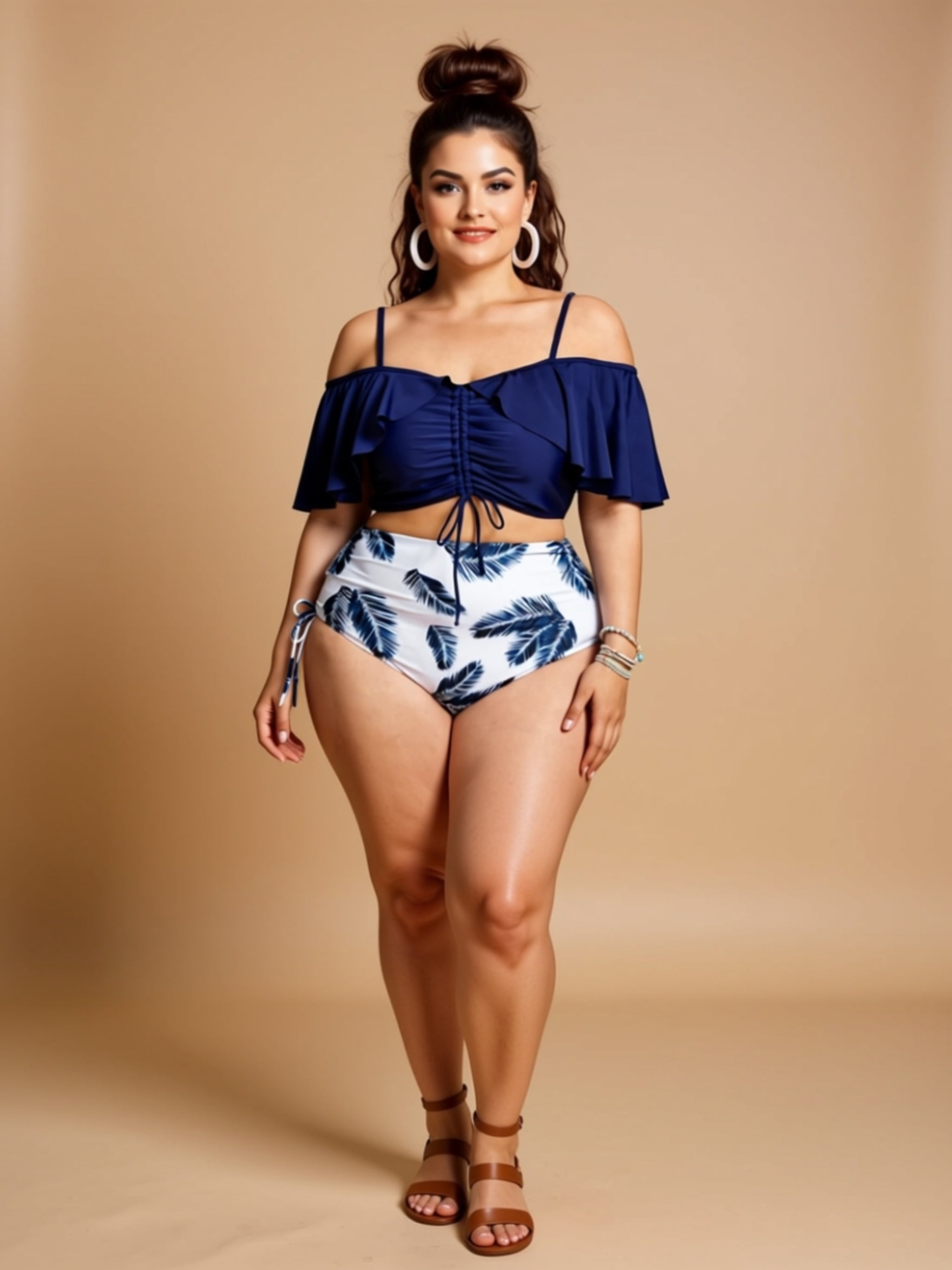 Floral Knit Swim Set