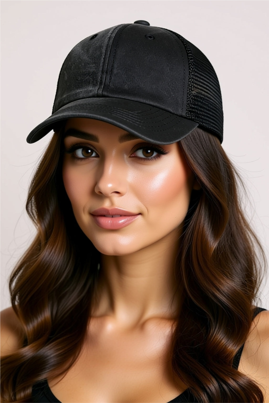 Classic Cotton Baseball Cap with Mesh Back