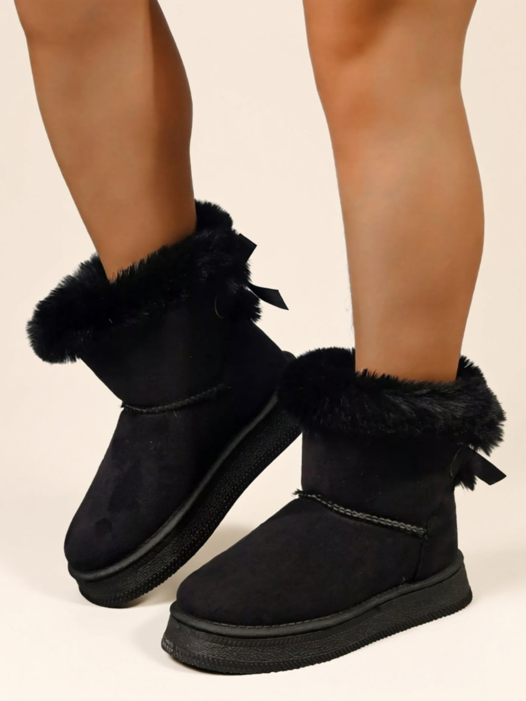 Bottes plates en cuir végétalien