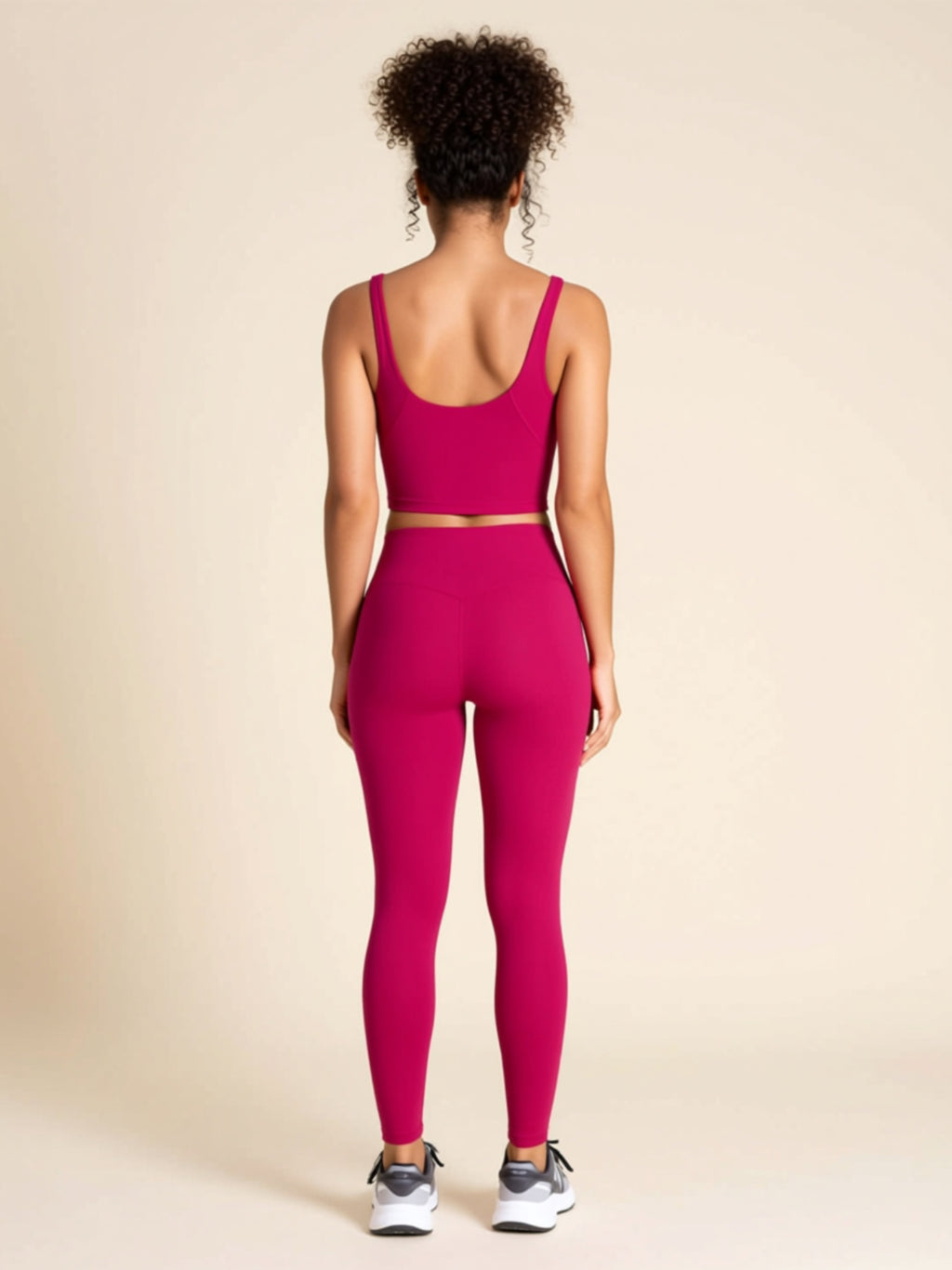 High‑Stretch Nylon Spandex Basic Top