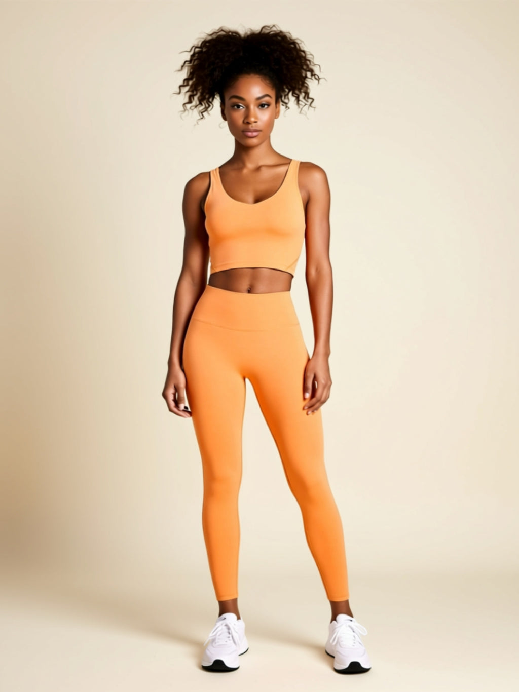 High‑Stretch Nylon Spandex Basic Top