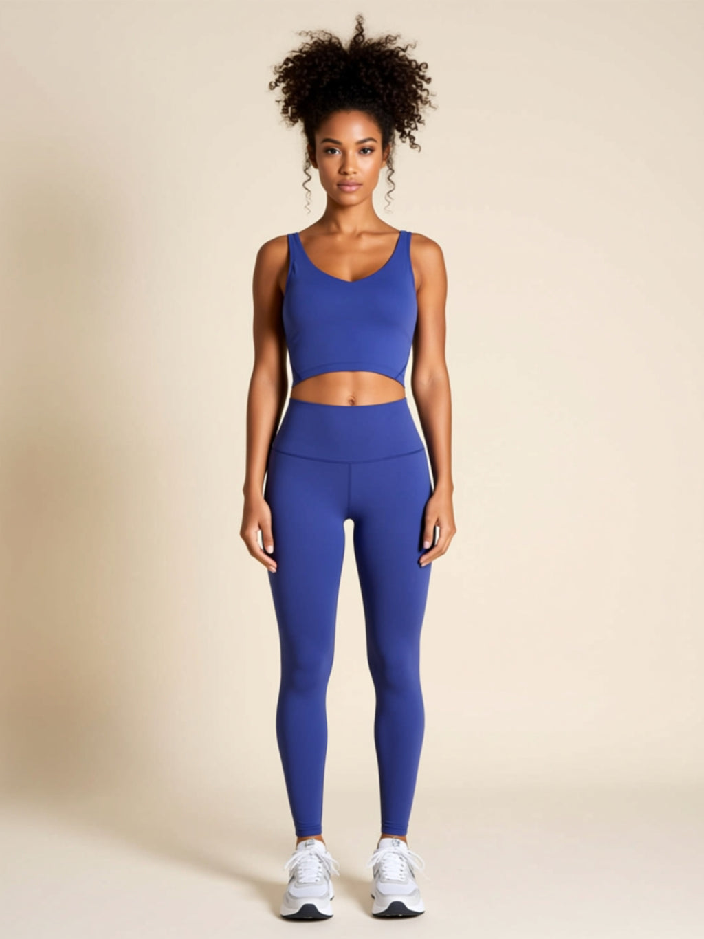 High‑Stretch Nylon Spandex Basic Top