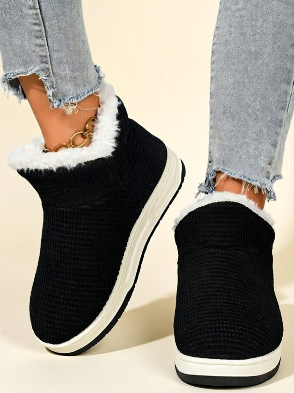 Bottes plates confortables