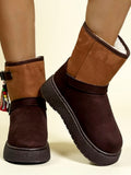 Bottes plates en daim