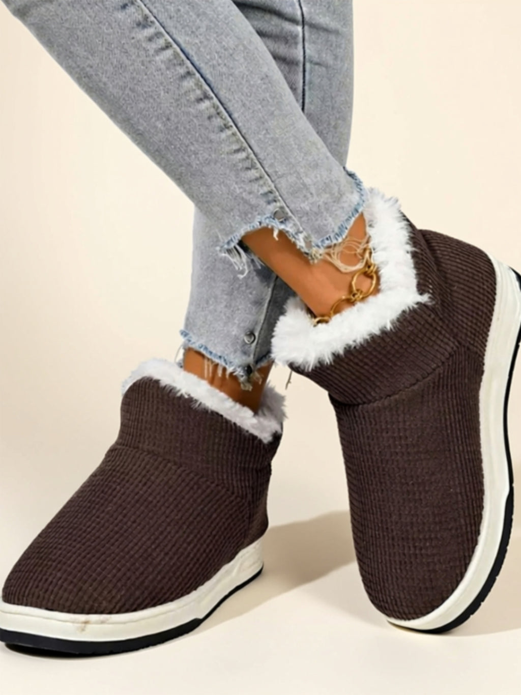 Bottes plates confortables
