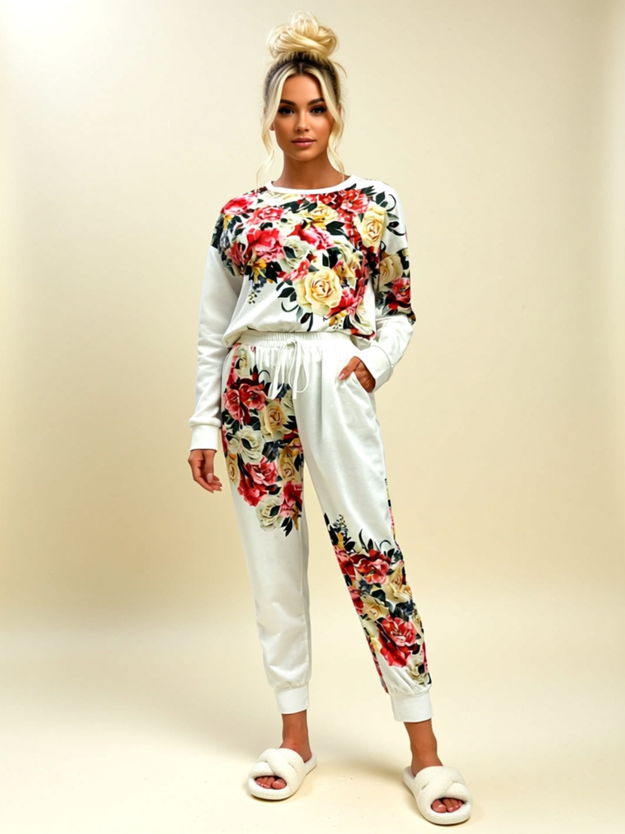 Zweiteiliges Hosen-Set mit Kordelzug