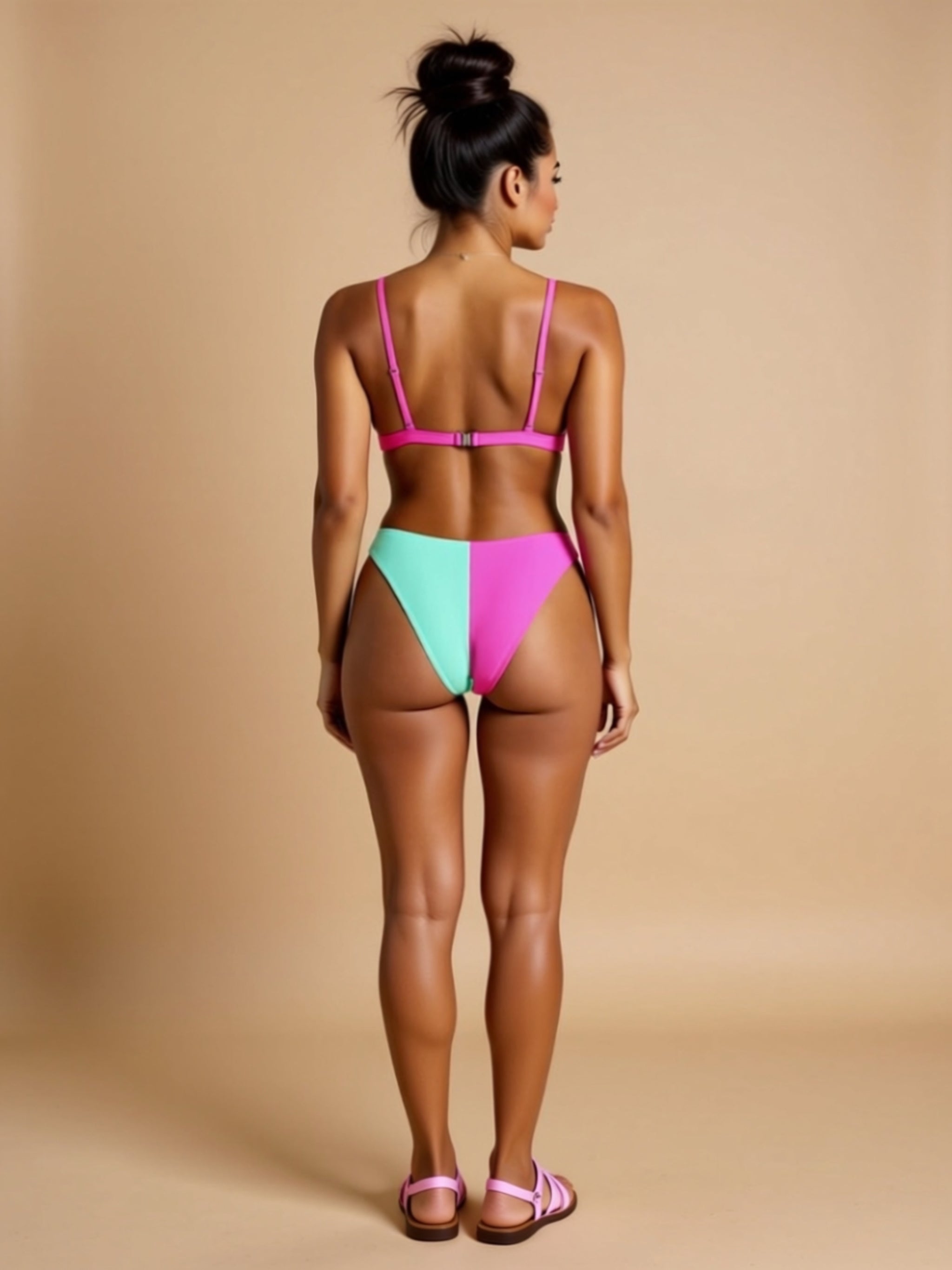 Sexy High‑Stretch Knit Bikini
