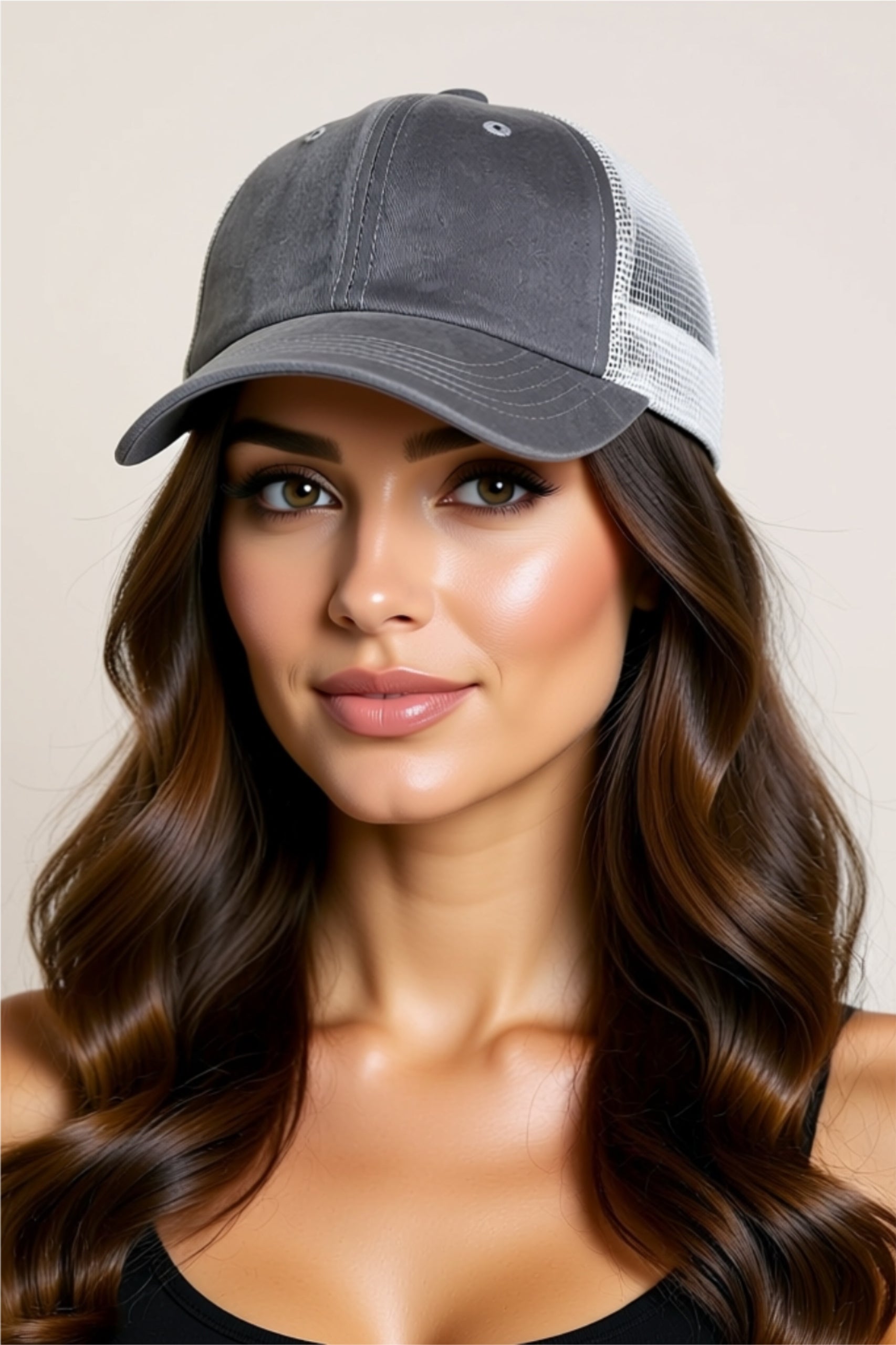 Classic Cotton Baseball Cap with Mesh Back