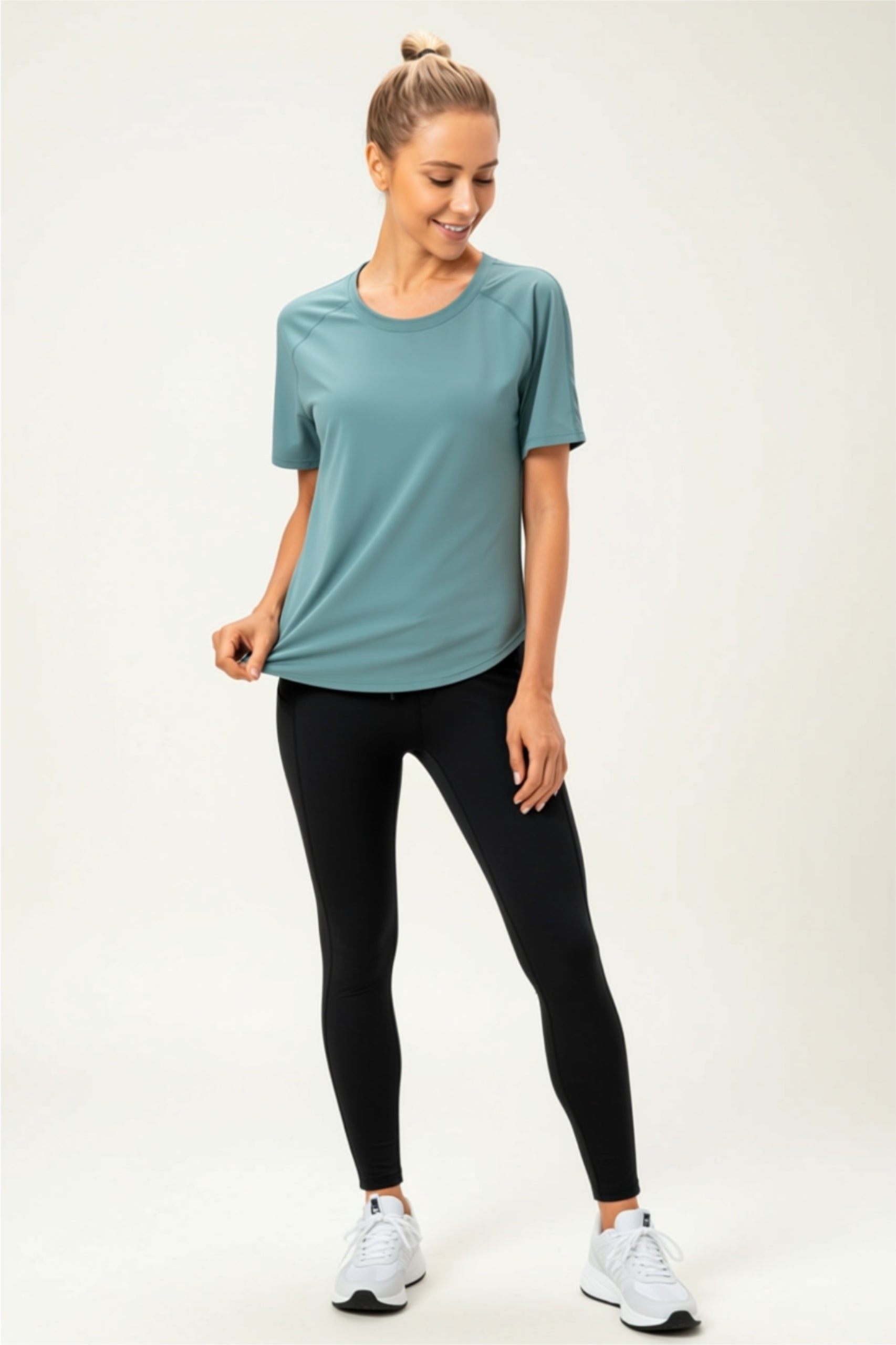 Sporty Raglan Sleeve Active T-Shirt