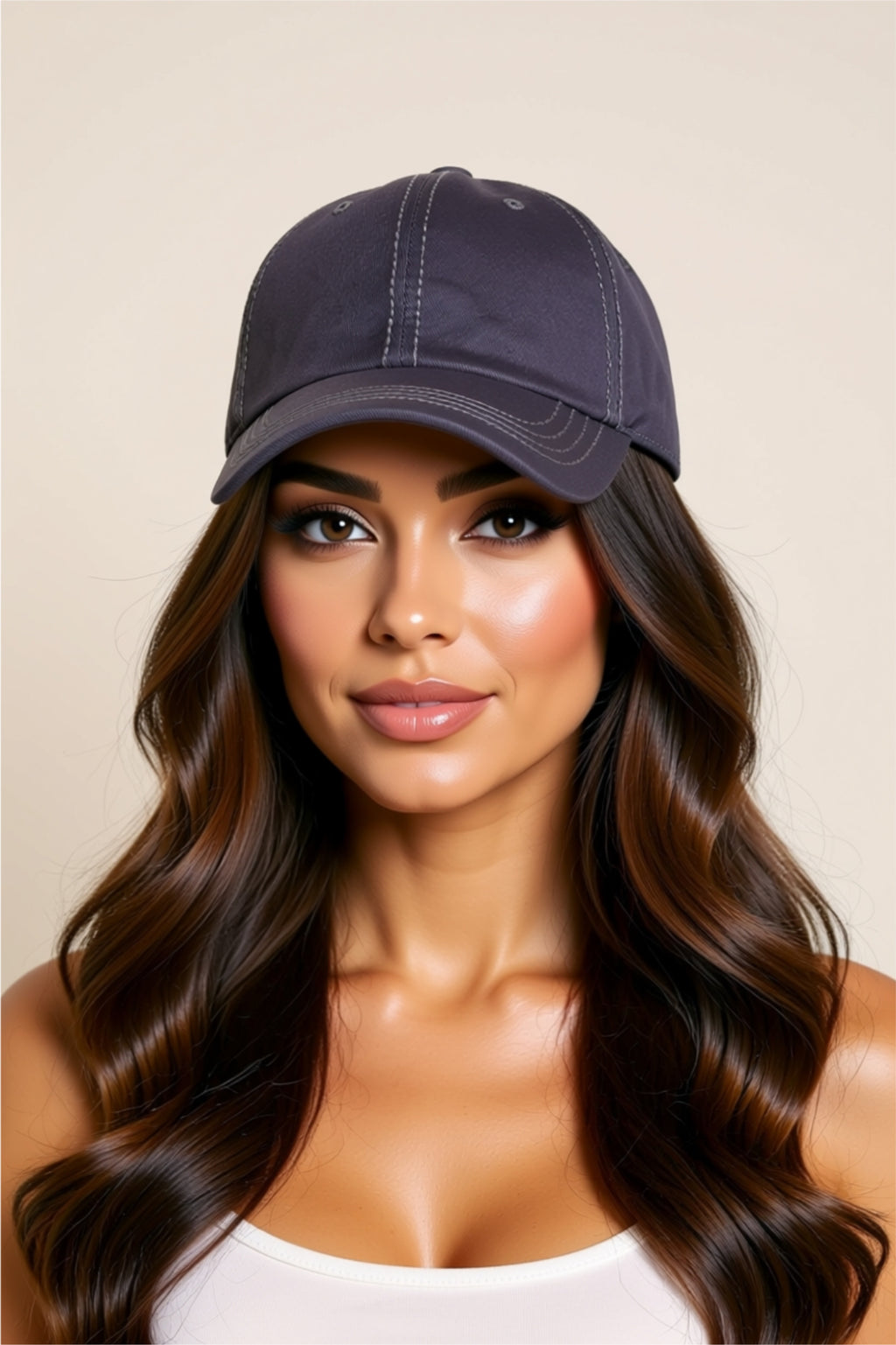 Casquette de baseball en coton uni