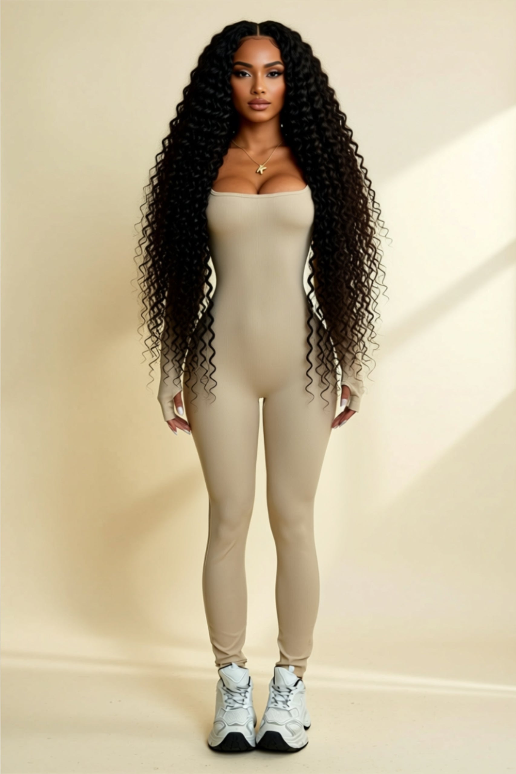 Long Sleeve Bodycon Jumpsuit