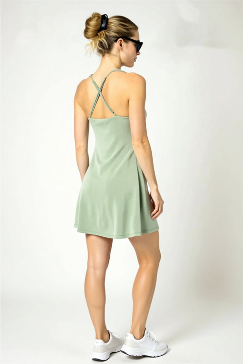 Crisscross Back Active Dress
