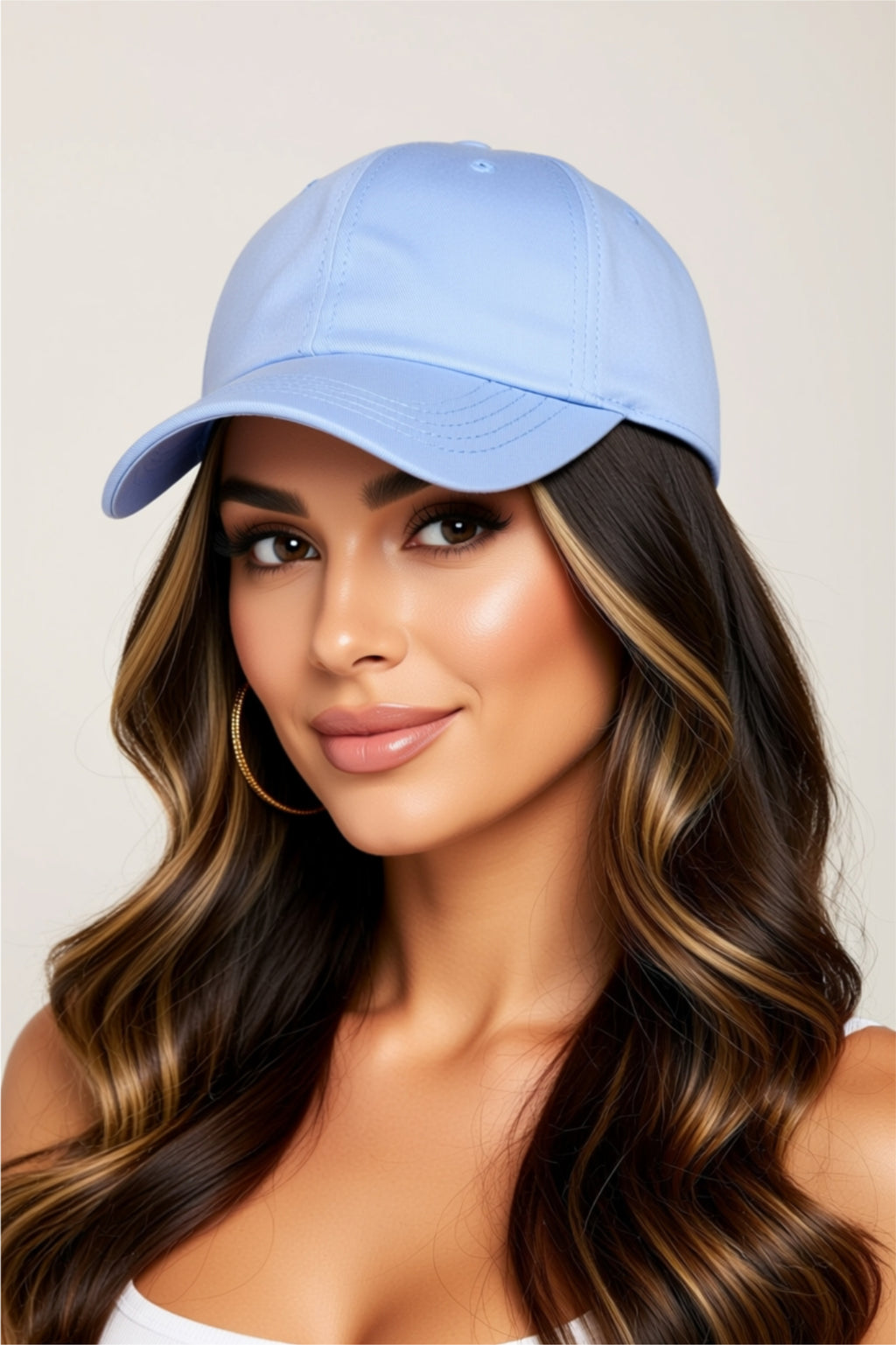 Casquette de baseball en coton uni