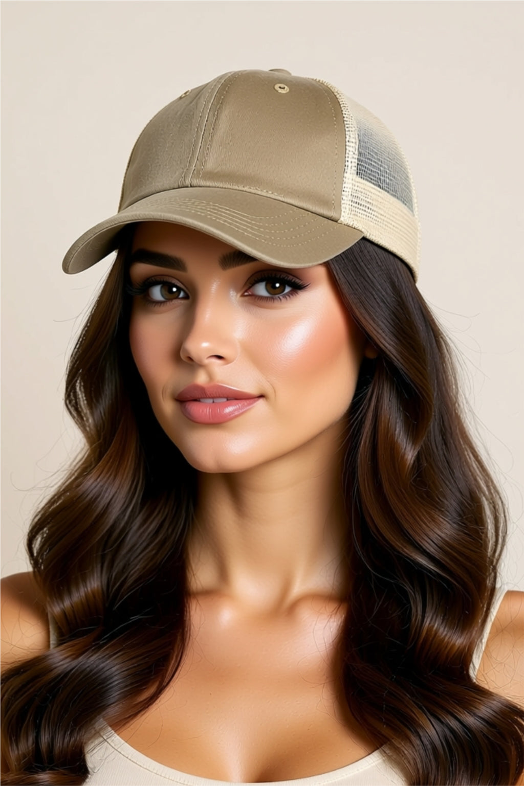 Classic Cotton Baseball Cap with Mesh Back