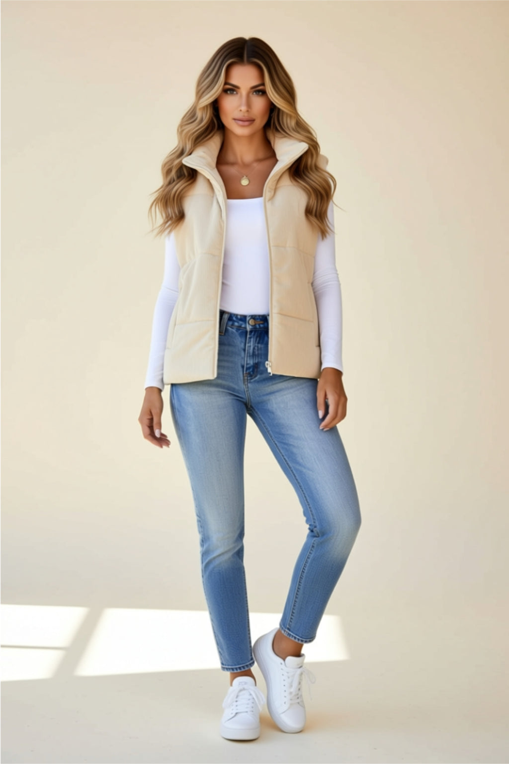 Classic Zip-Up Vest with Pockets