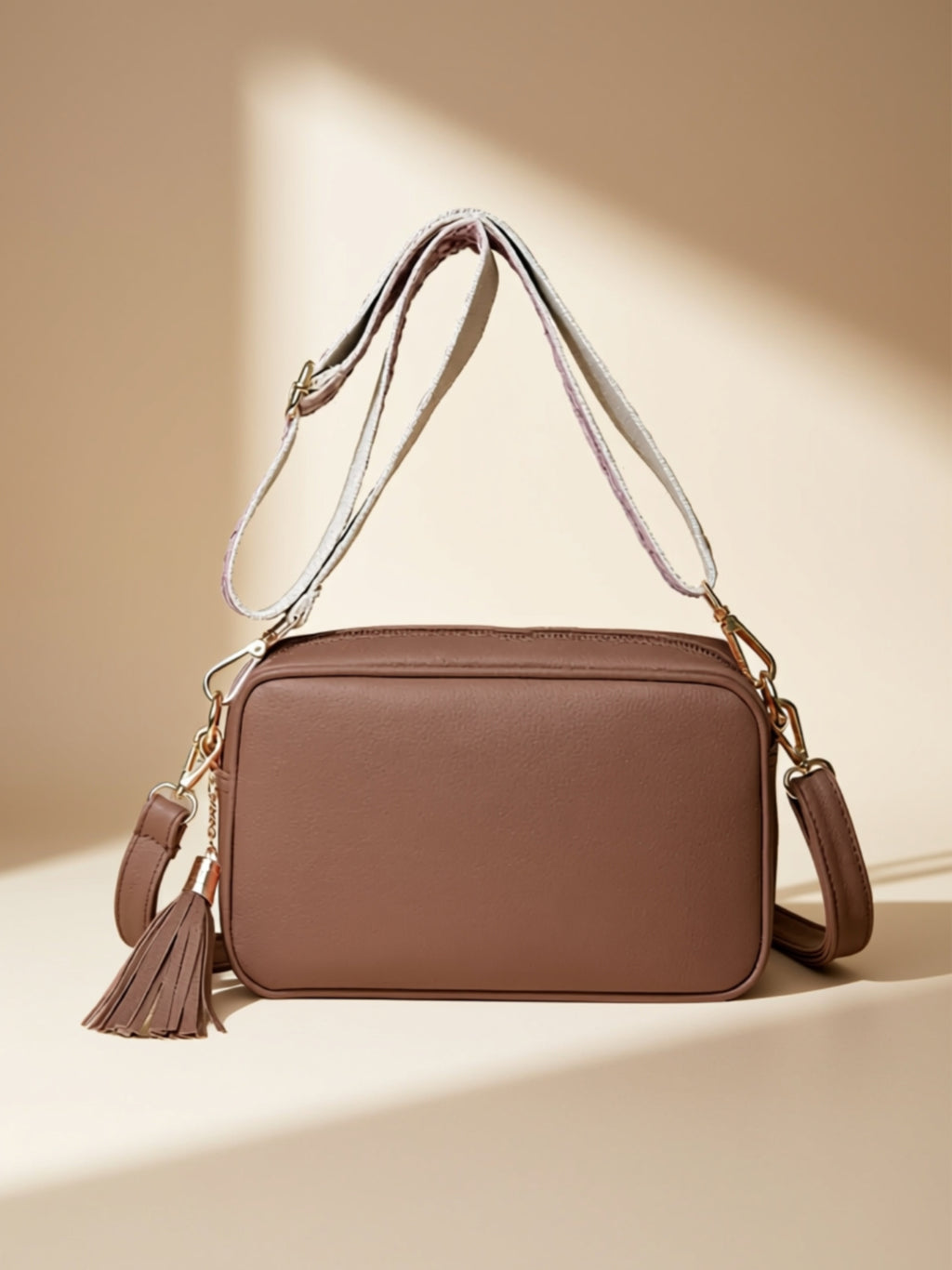 Vegan Leather Crossbody Satchel Handbag