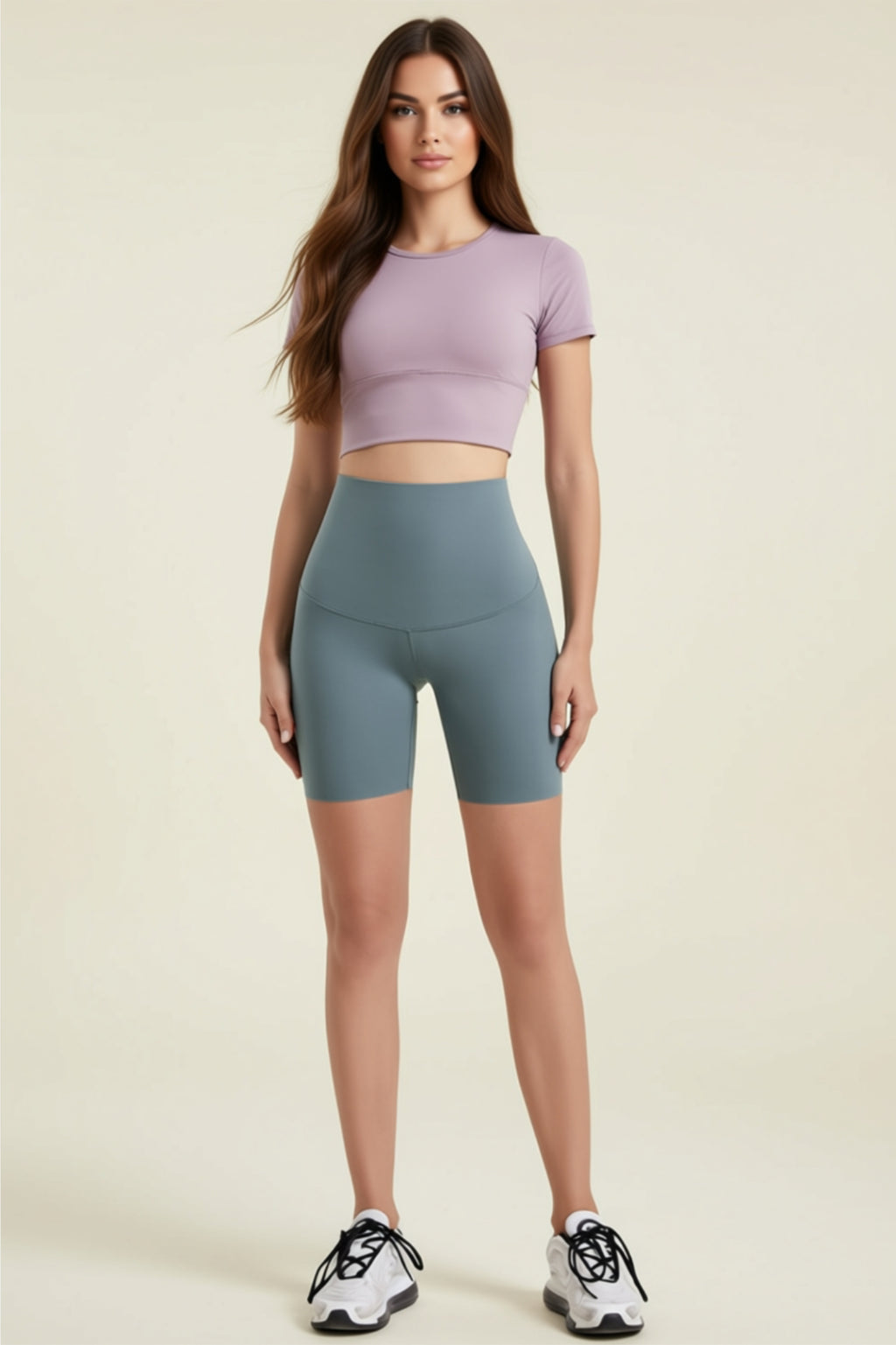 High-Waist Active Shorts