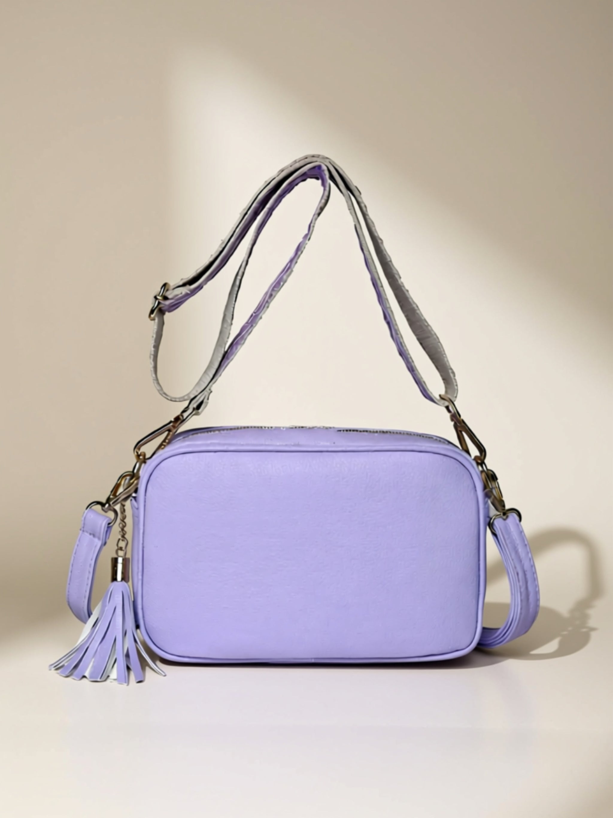 Vegan Leather Crossbody Satchel Handbag