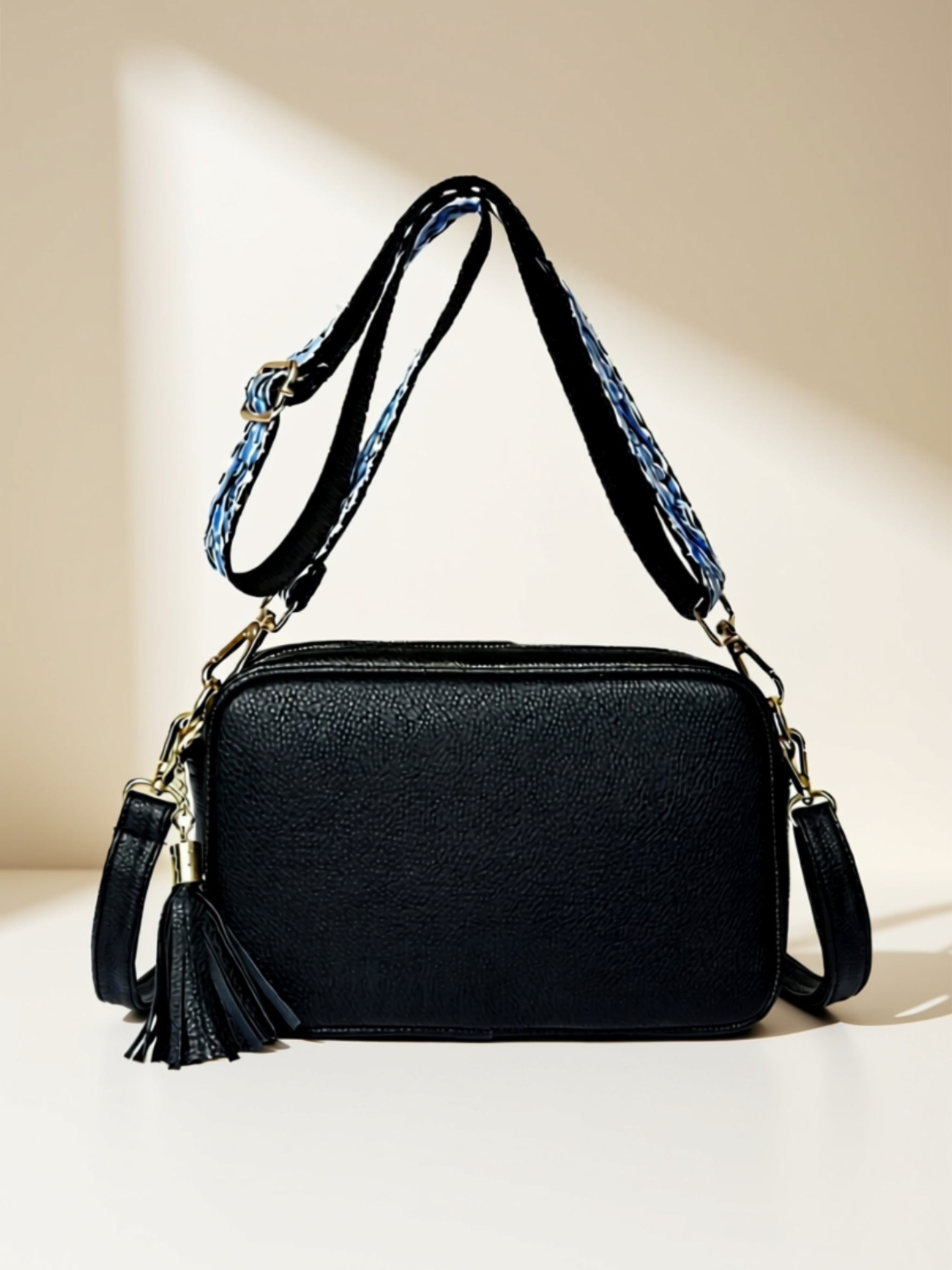 Vegan Leather Crossbody Satchel Handbag