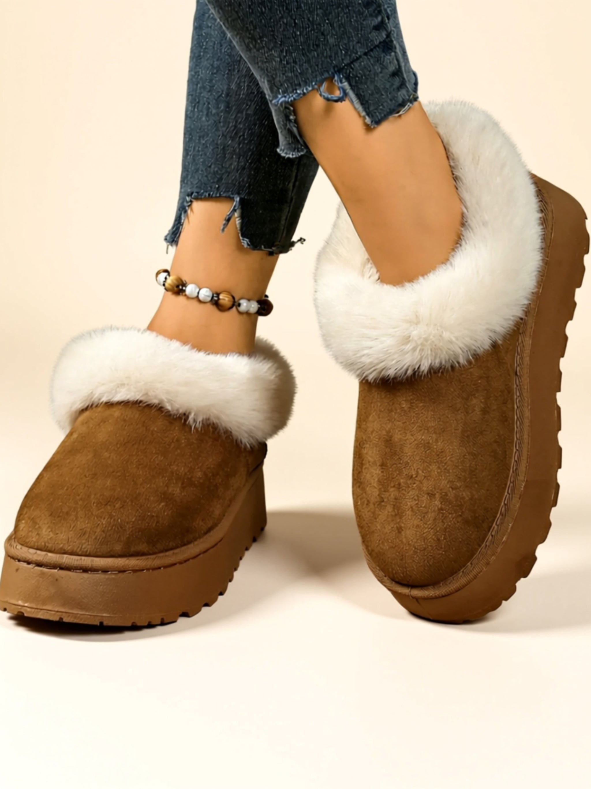 Suede Flat Boots