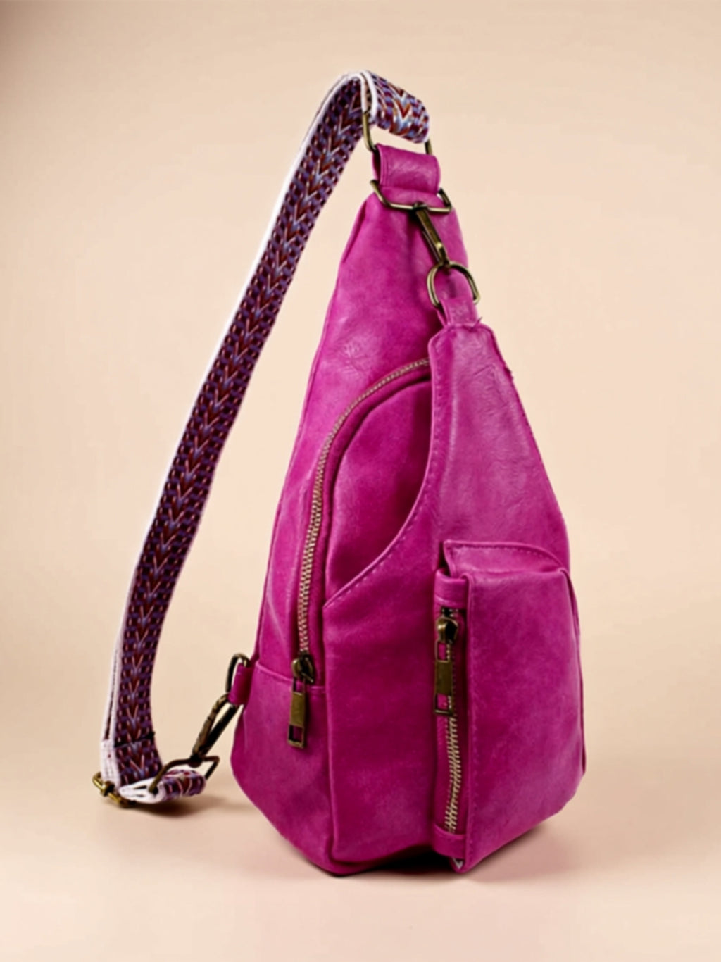 Medium Vegan Leather Sling Bag