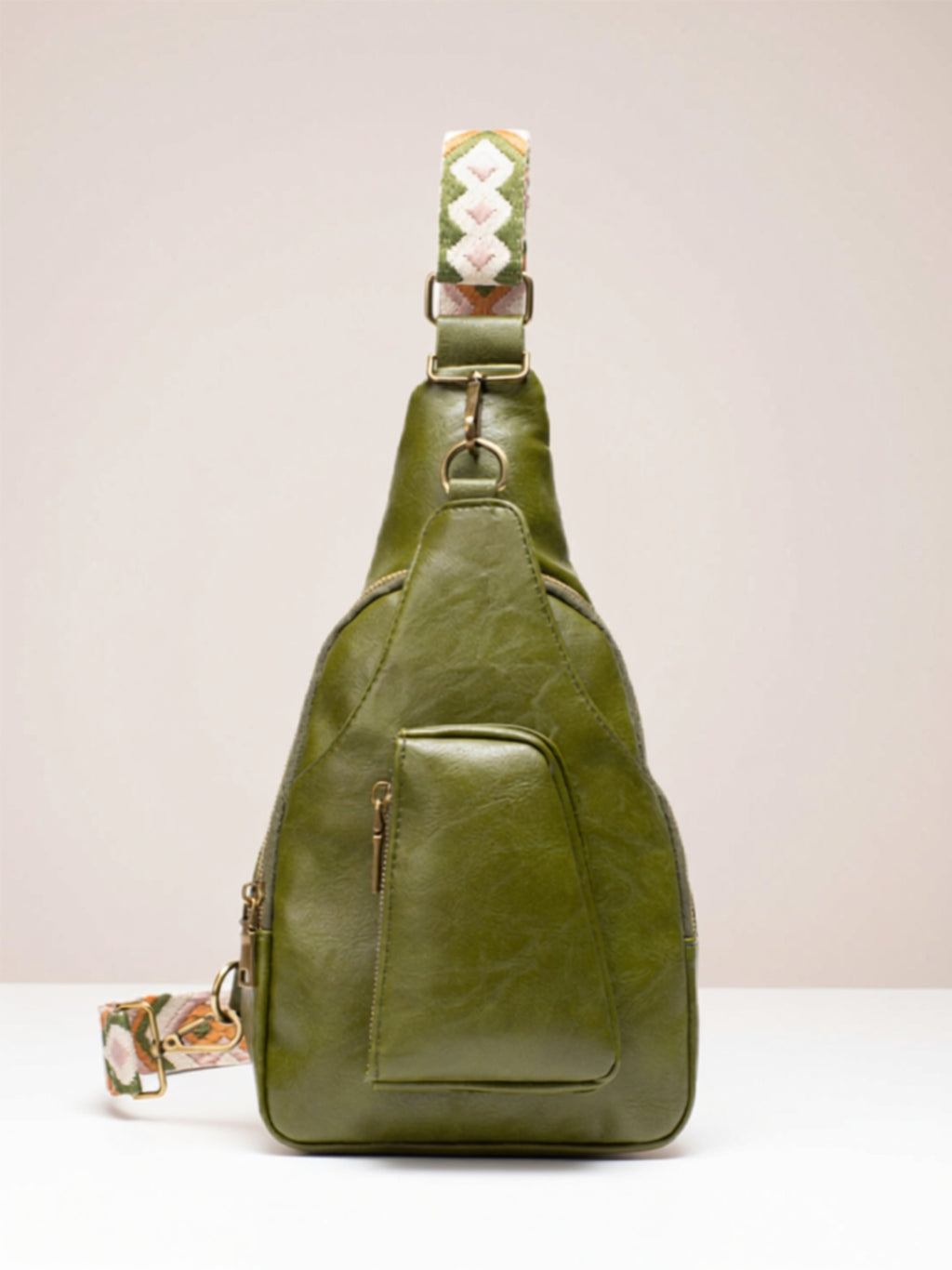 Medium Vegan Leather Sling Bag