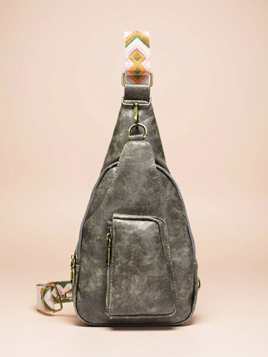 Medium Vegan Leather Sling Bag