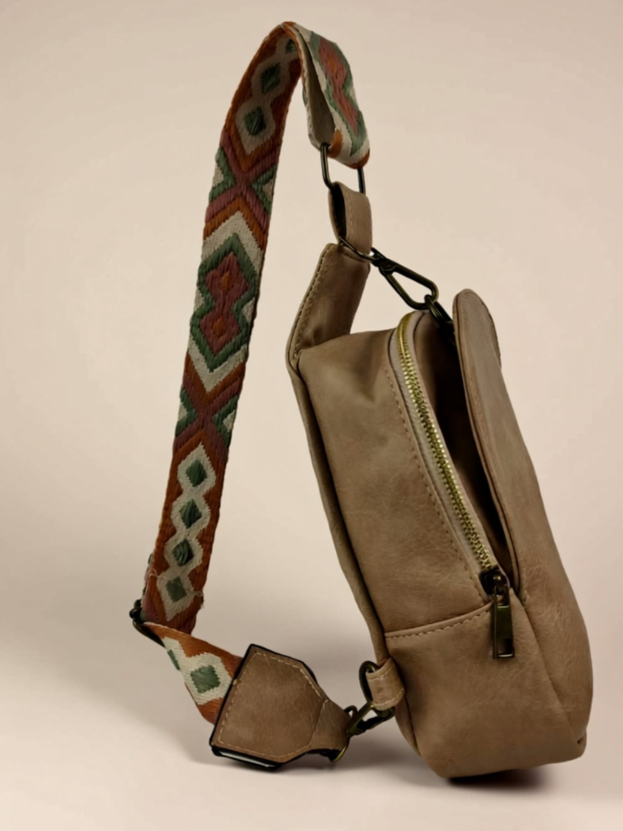 Medium Vegan Leather Sling Bag