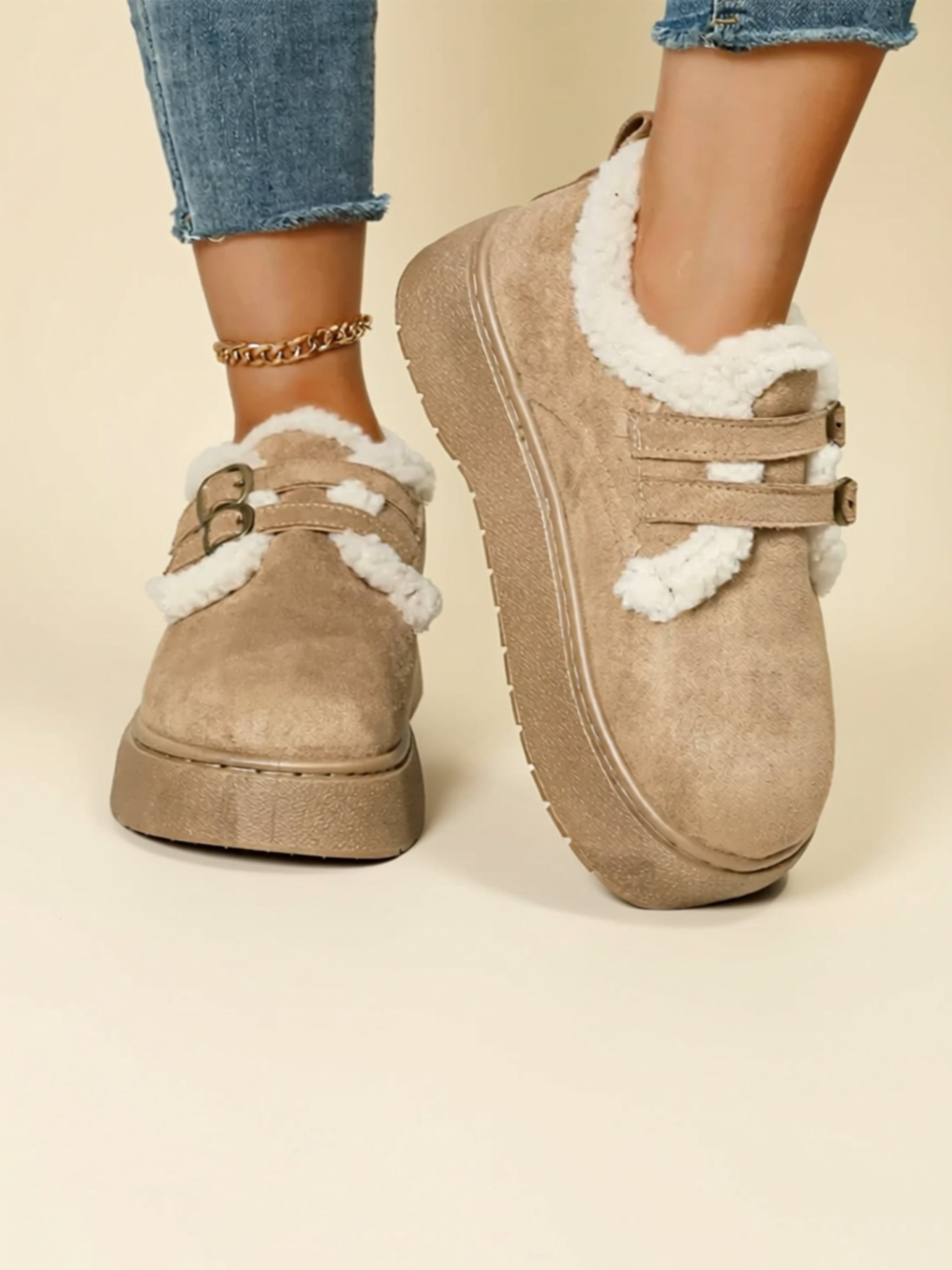 Suede Flat Boots