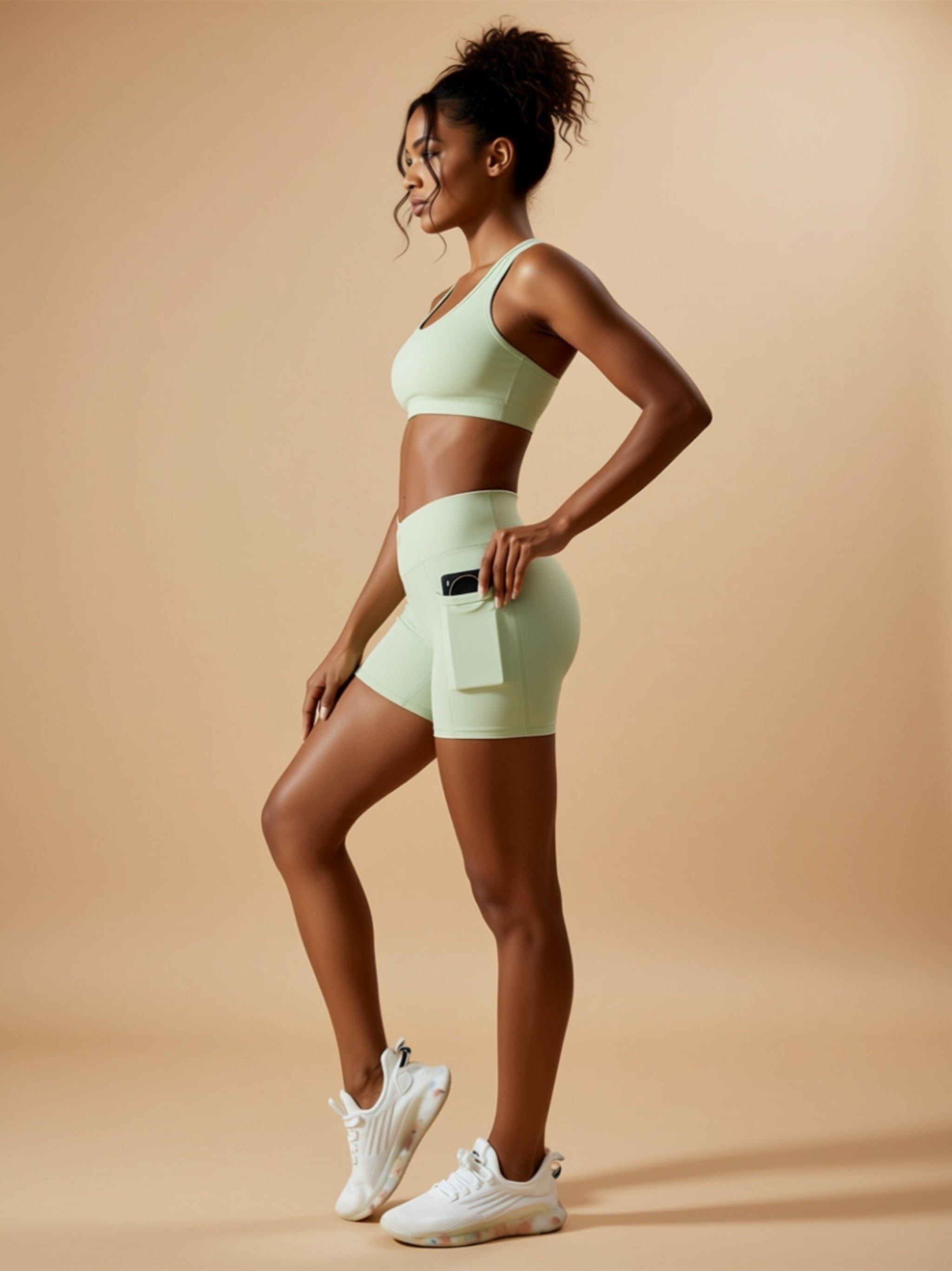 Self‑Design Knit Sports Shorts