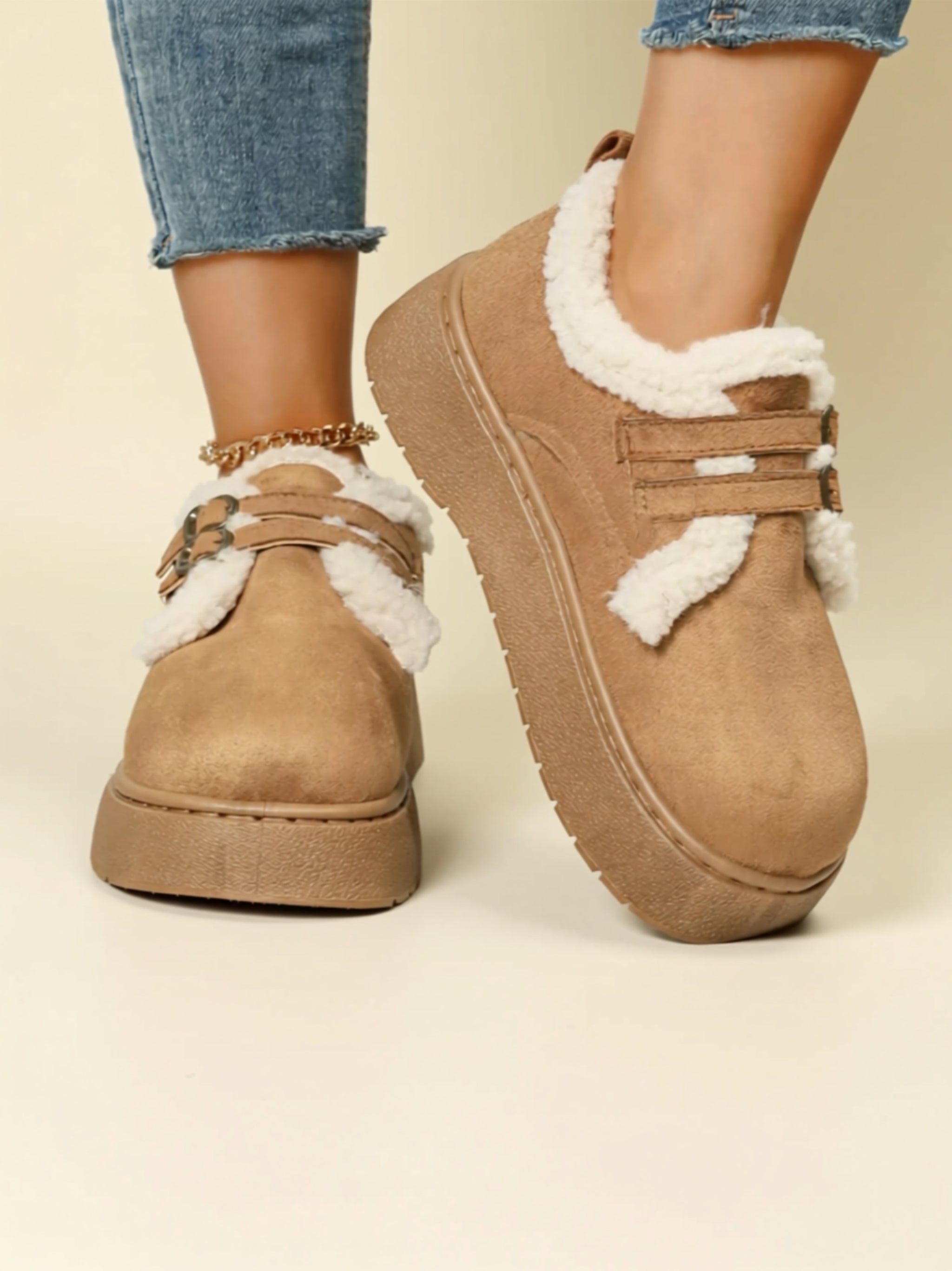 Suede Flat Boots