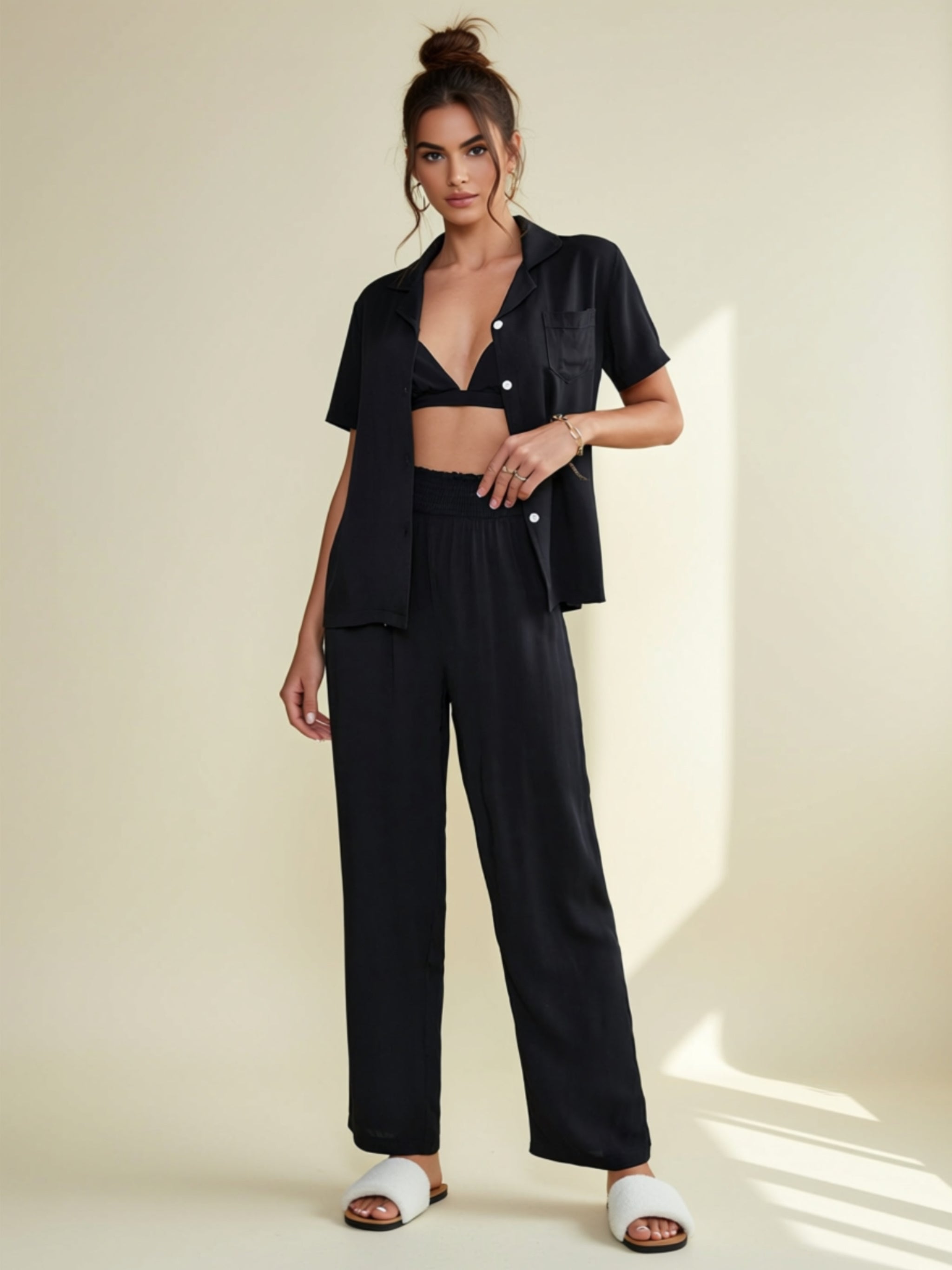 Three‑Piece Modest Lounge Set