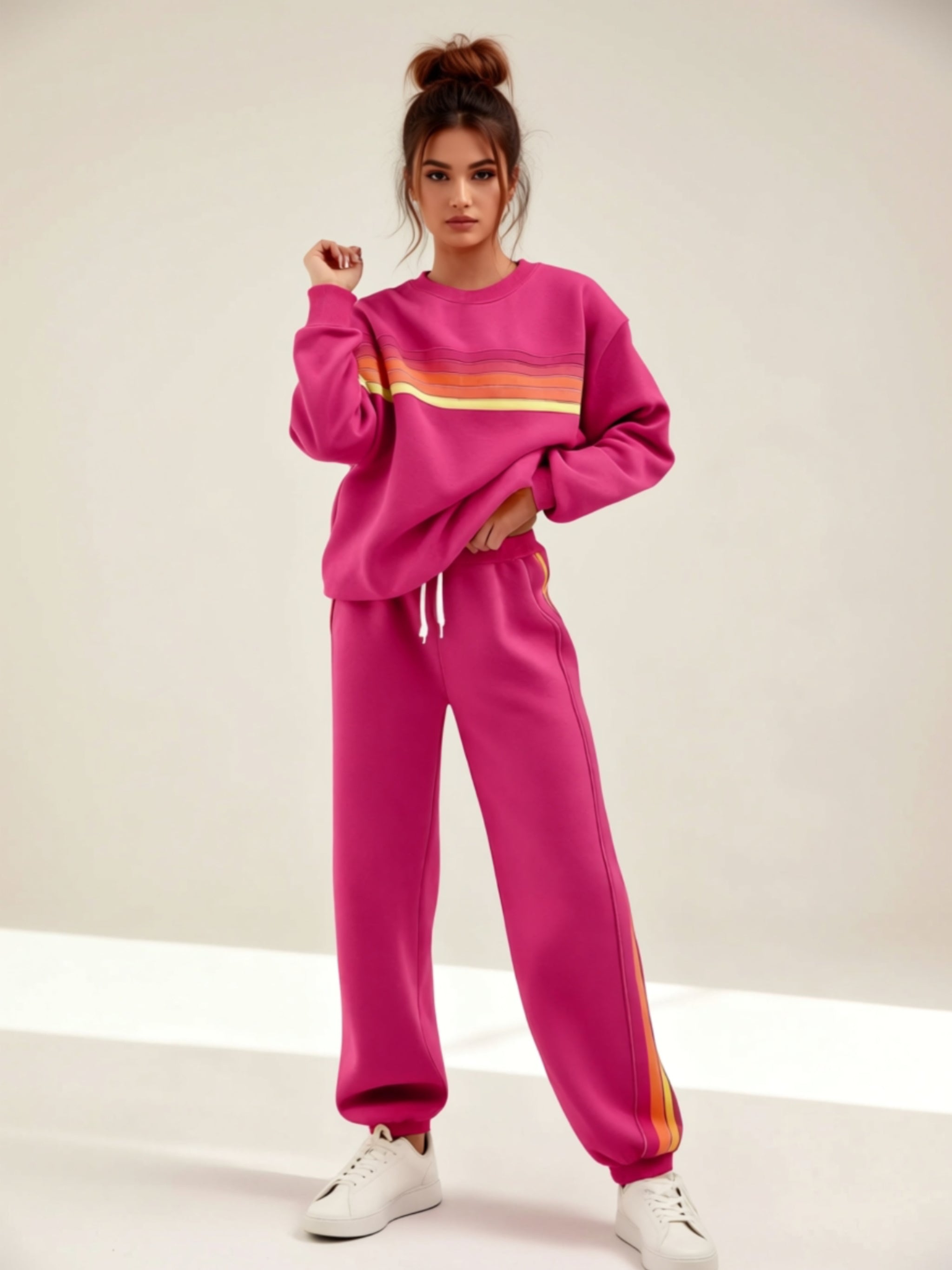 Zweiteiliges Loungewear-Set mit Kordelzug