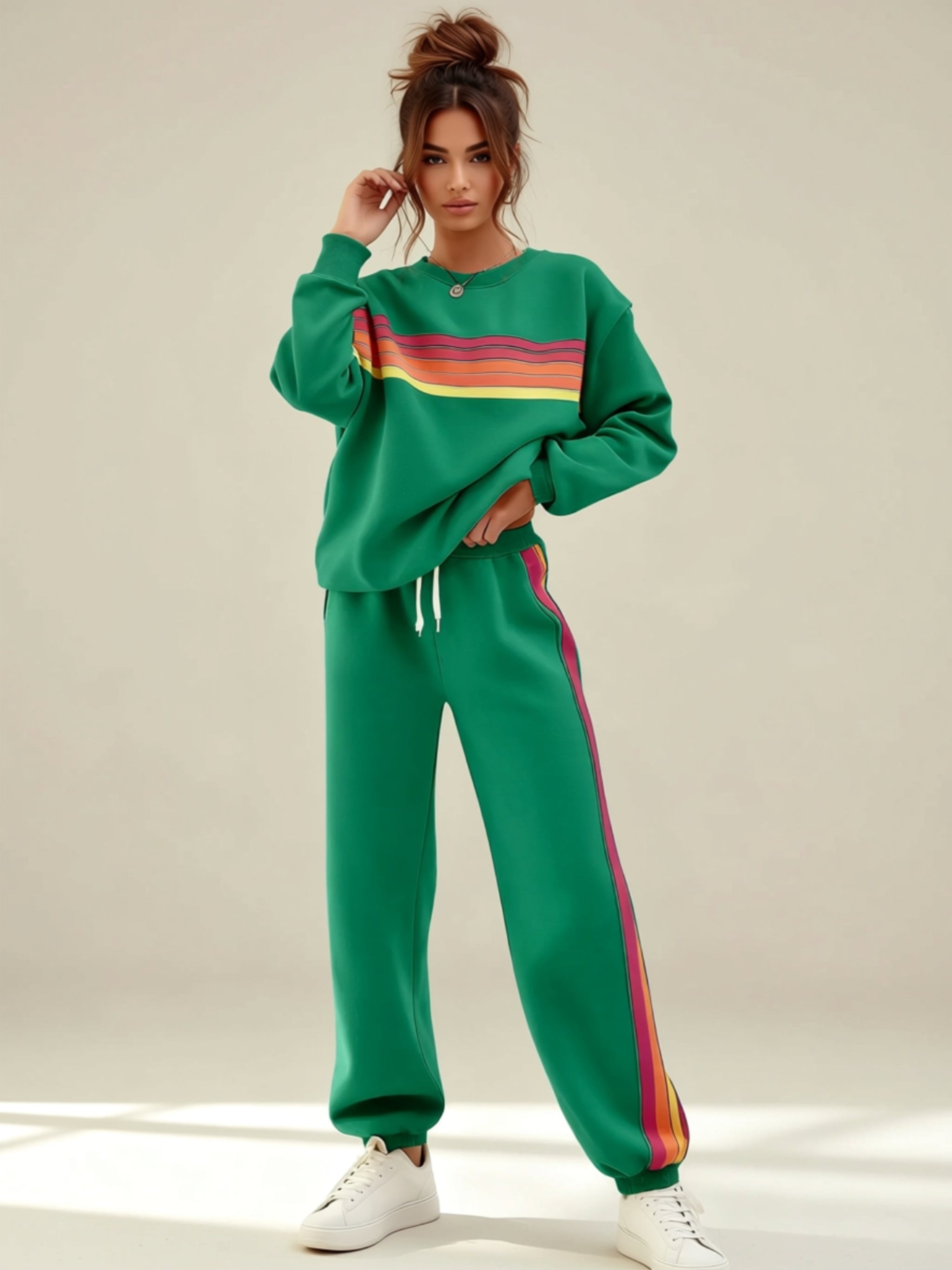 Zweiteiliges Loungewear-Set mit Kordelzug