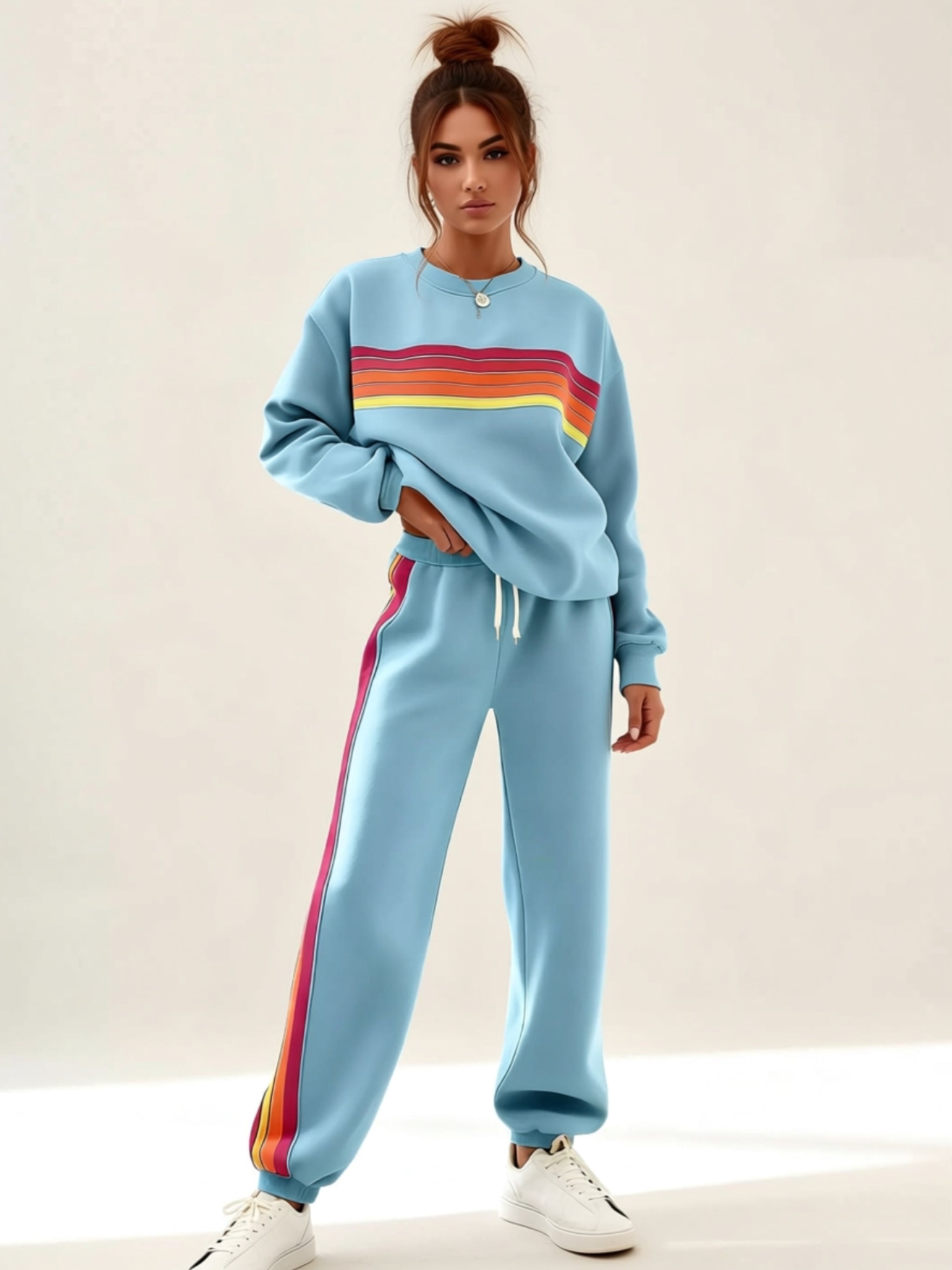 Zweiteiliges Loungewear-Set mit Kordelzug