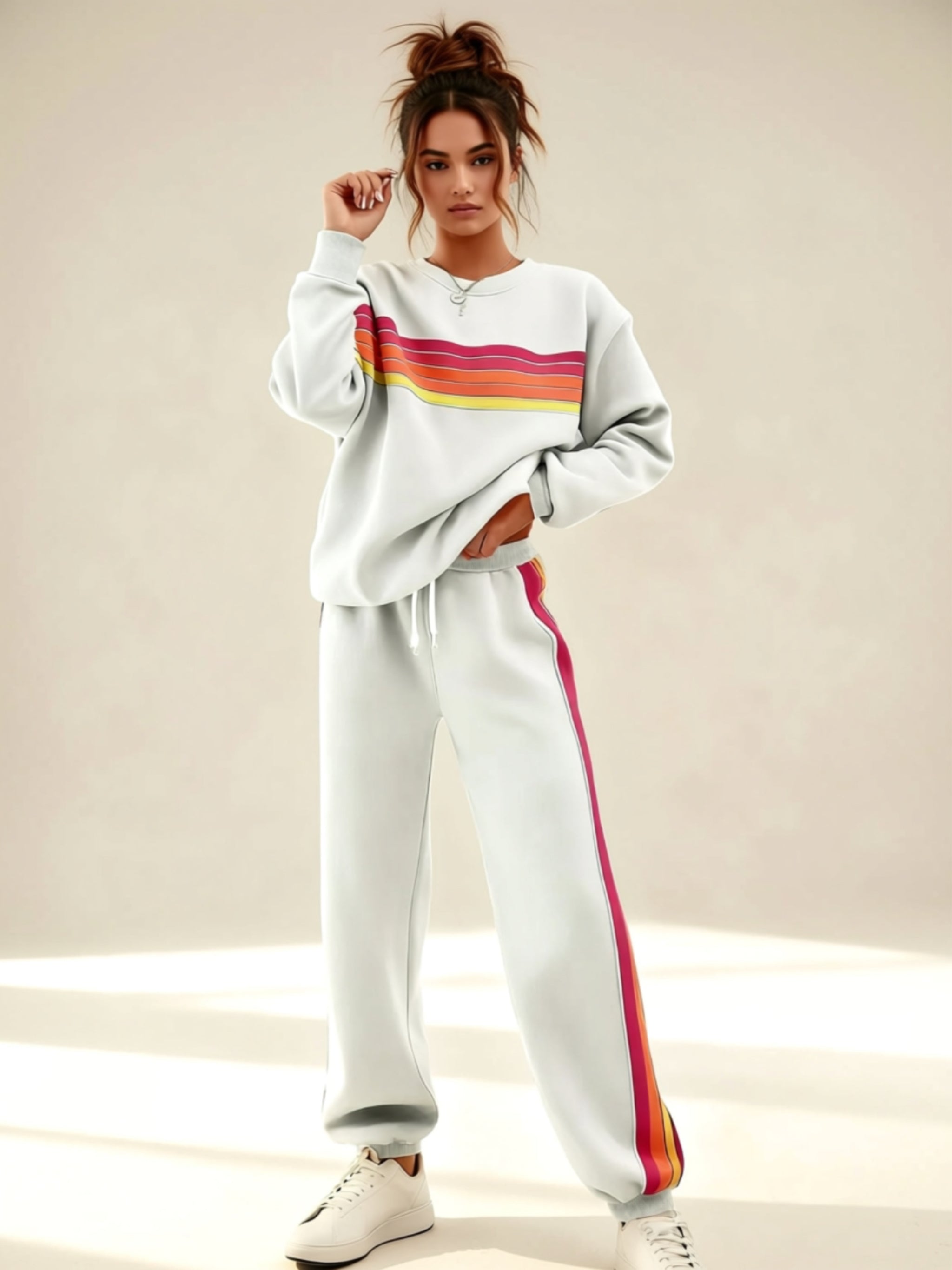 Zweiteiliges Loungewear-Set mit Kordelzug
