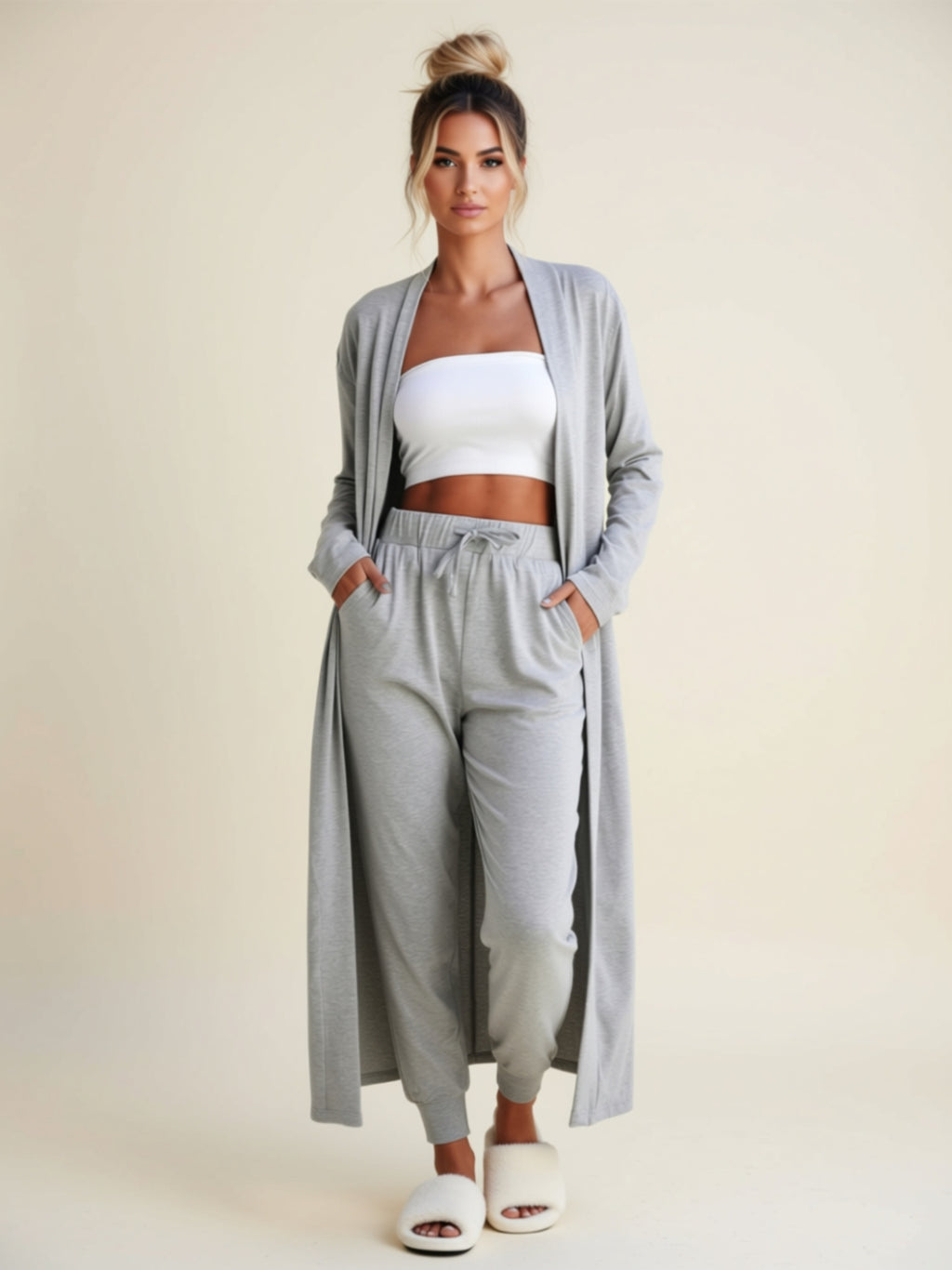 Zweiteiliges Hosen-Set mit Kordelzug