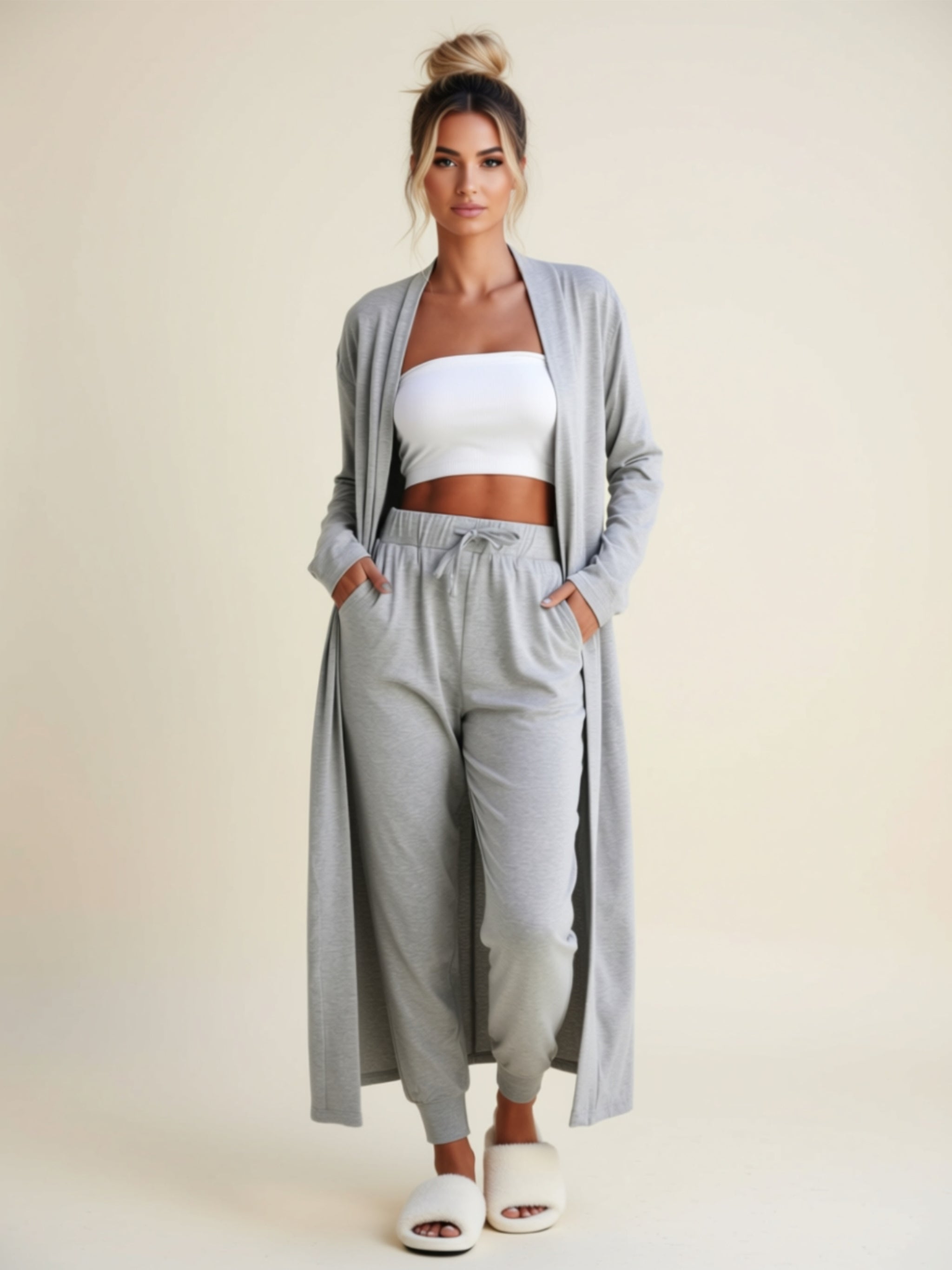 Zweiteiliges Hosen-Set mit Kordelzug