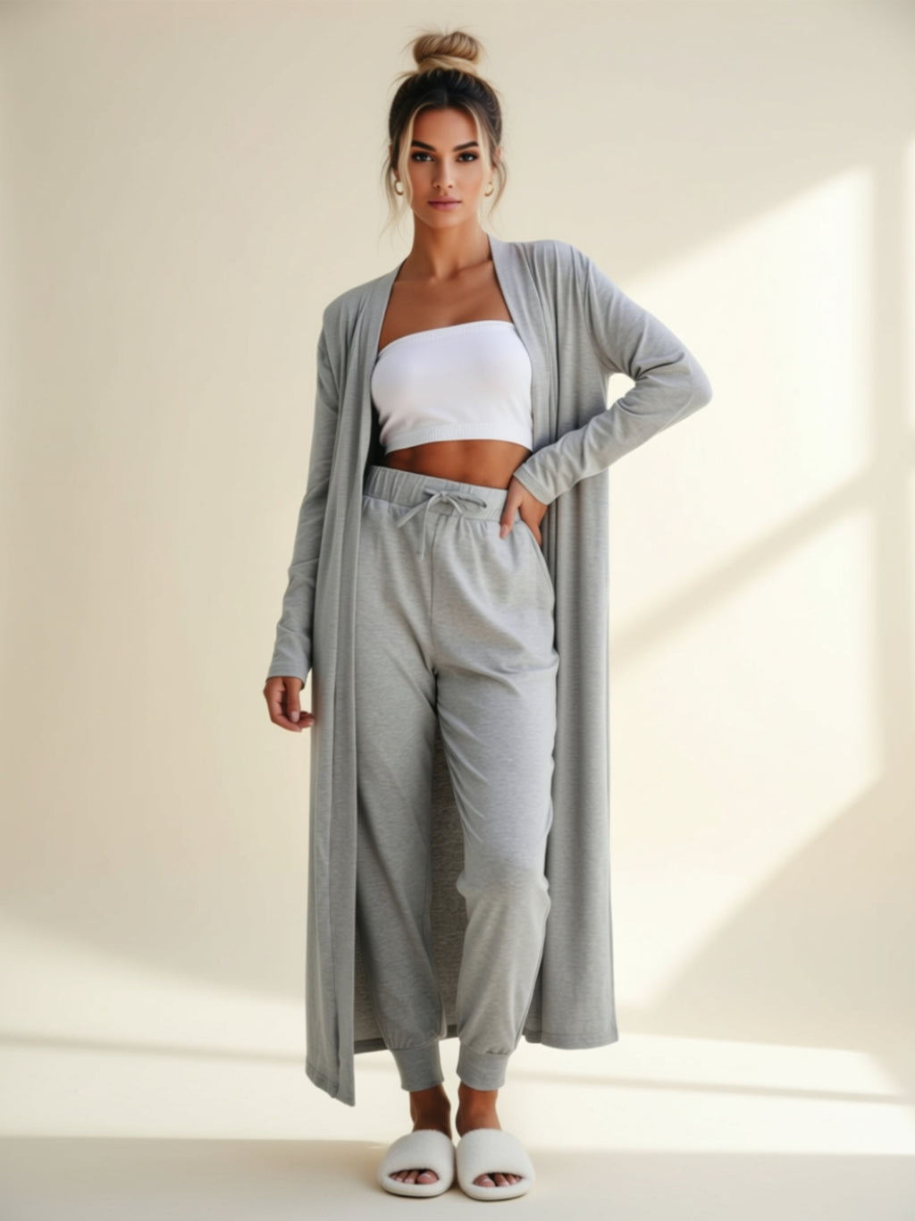 Zweiteiliges Hosen-Set mit Kordelzug