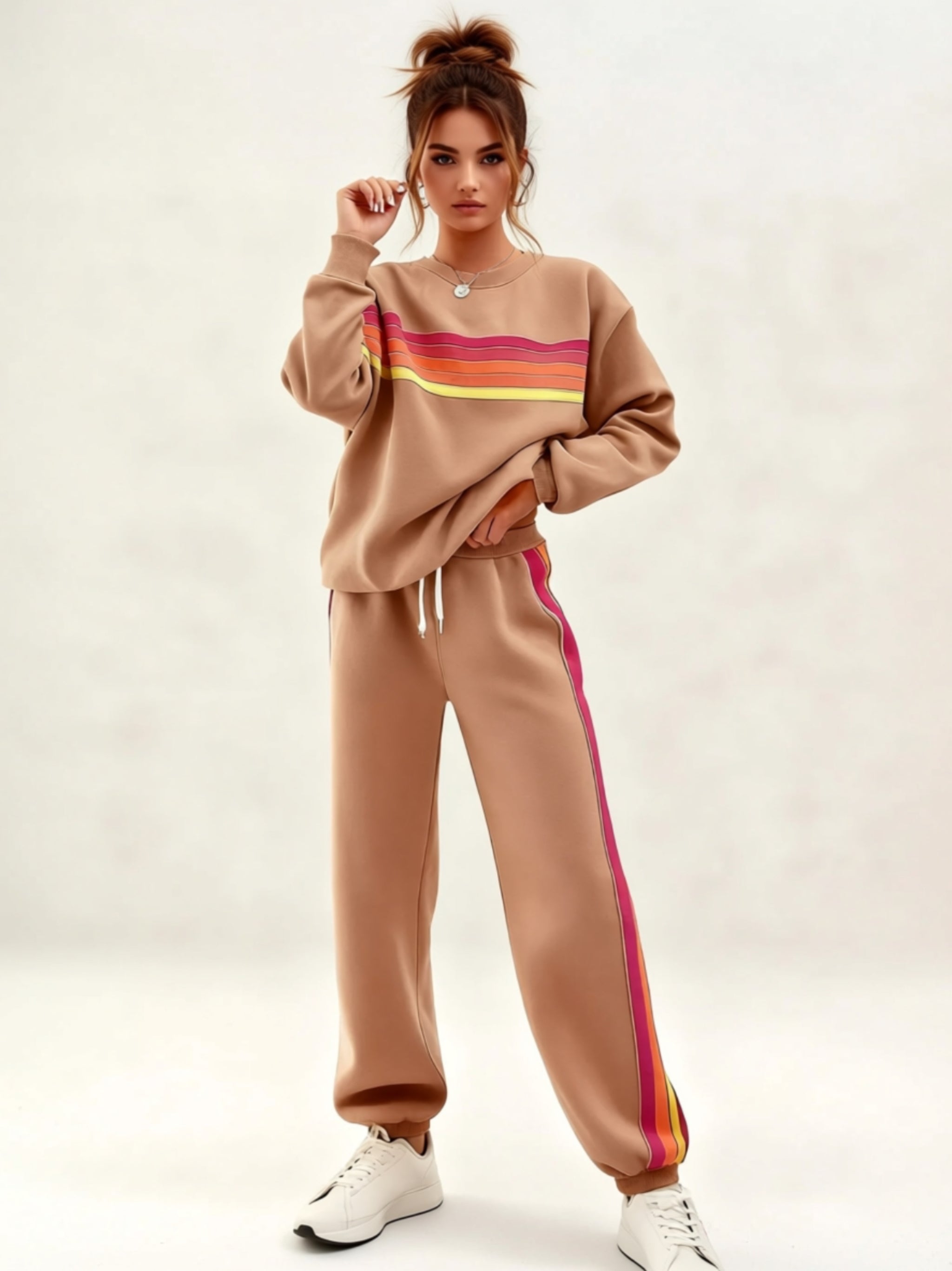 Zweiteiliges Loungewear-Set mit Kordelzug