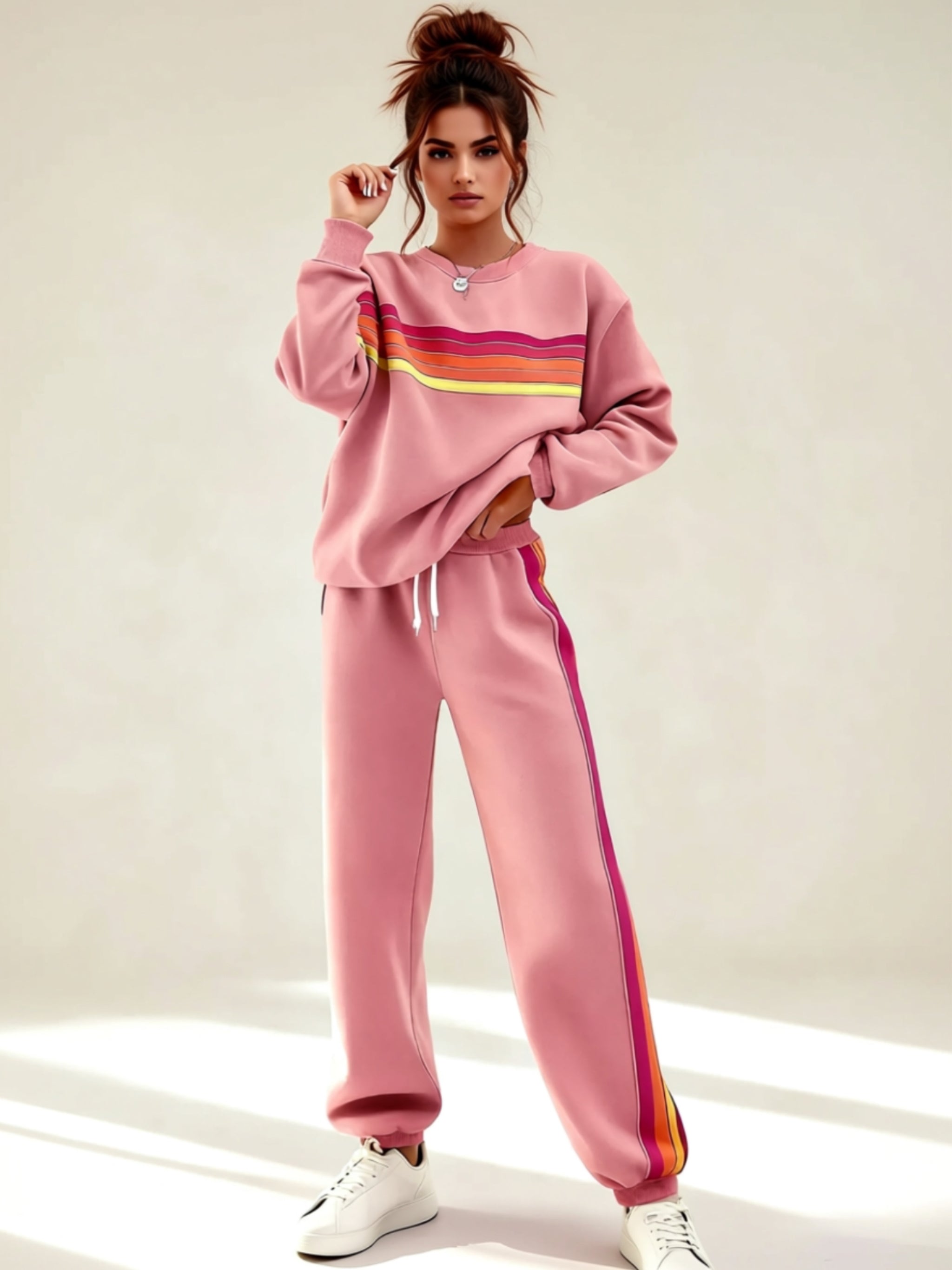 Zweiteiliges Loungewear-Set mit Kordelzug