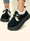 Bottes plates en daim