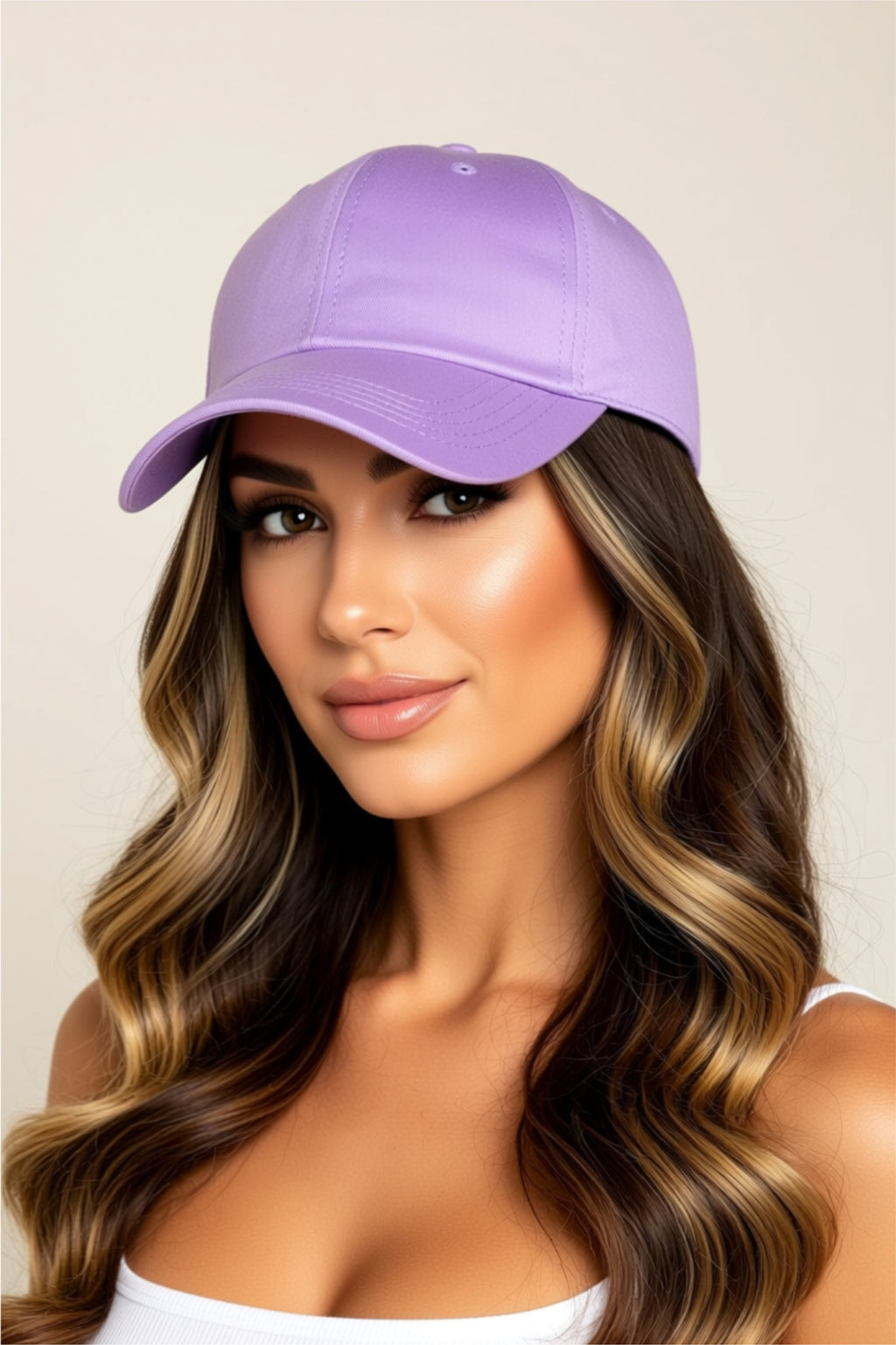 Casquette de baseball en coton uni