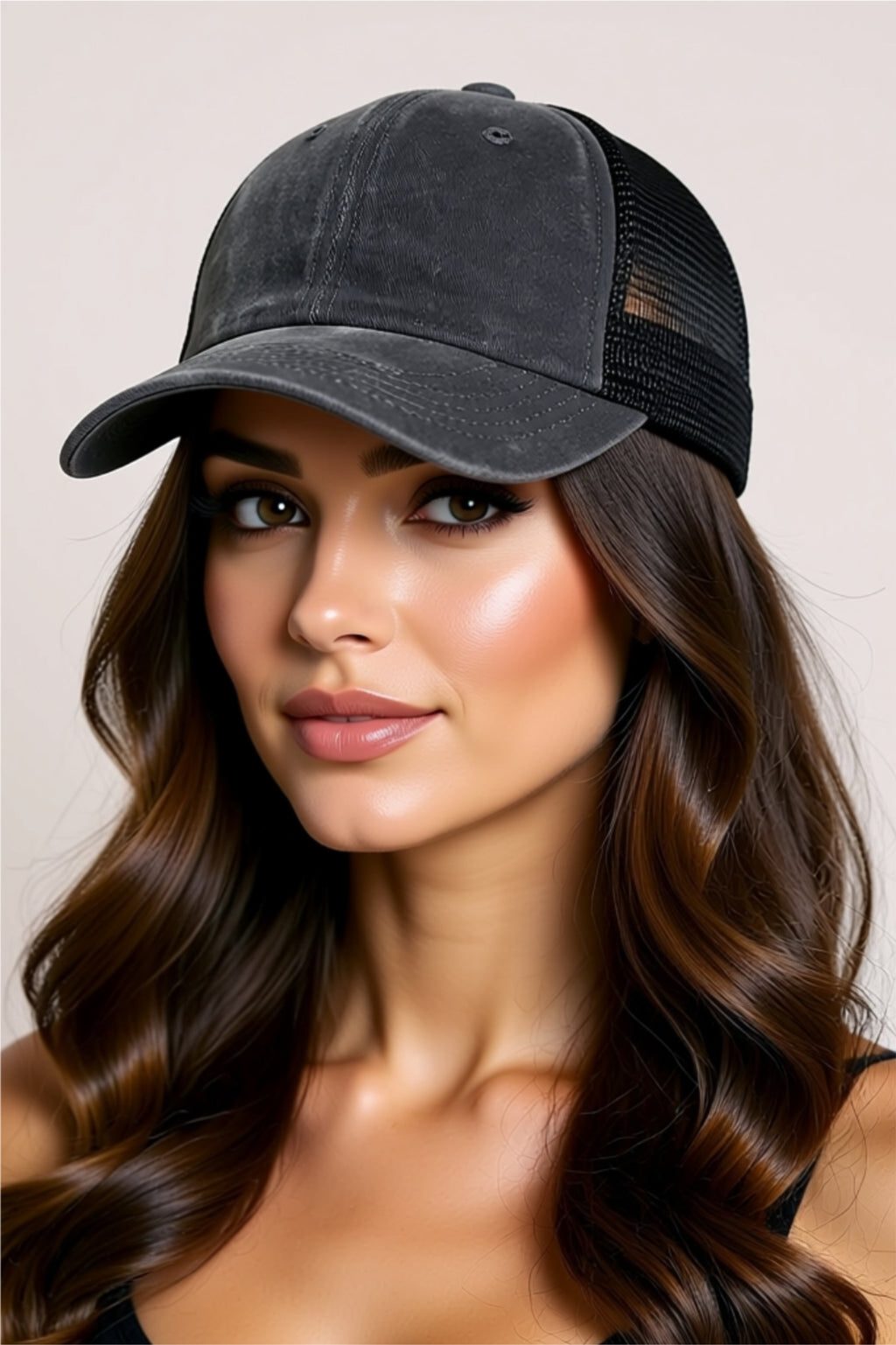 Classic Cotton Baseball Cap with Mesh Back